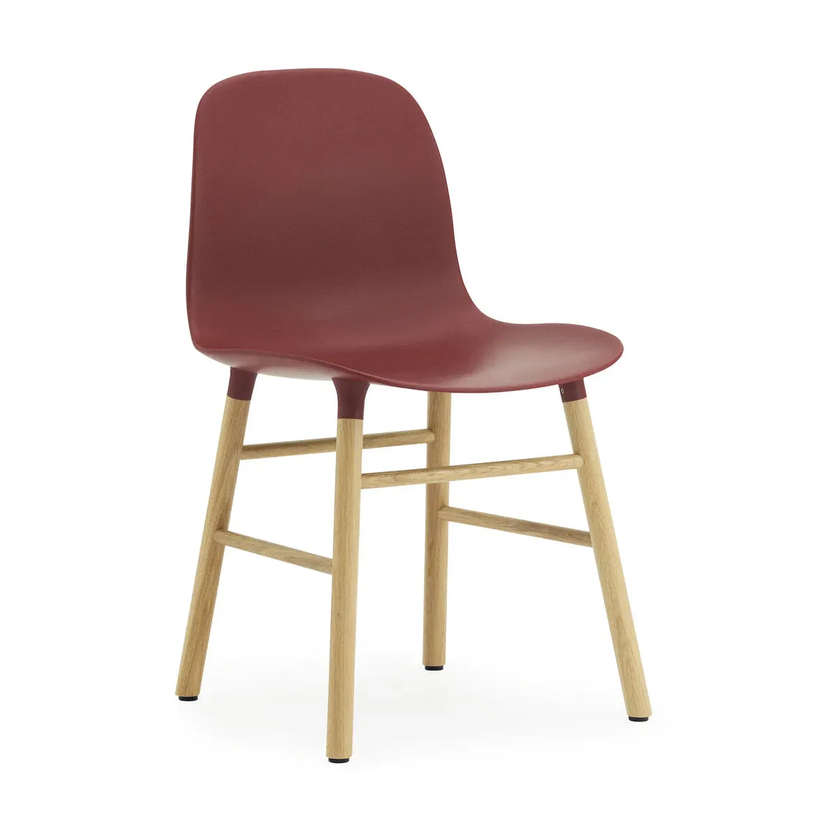 Chaise en chêne naturel et pp rouge Form - Normann Copenhagen