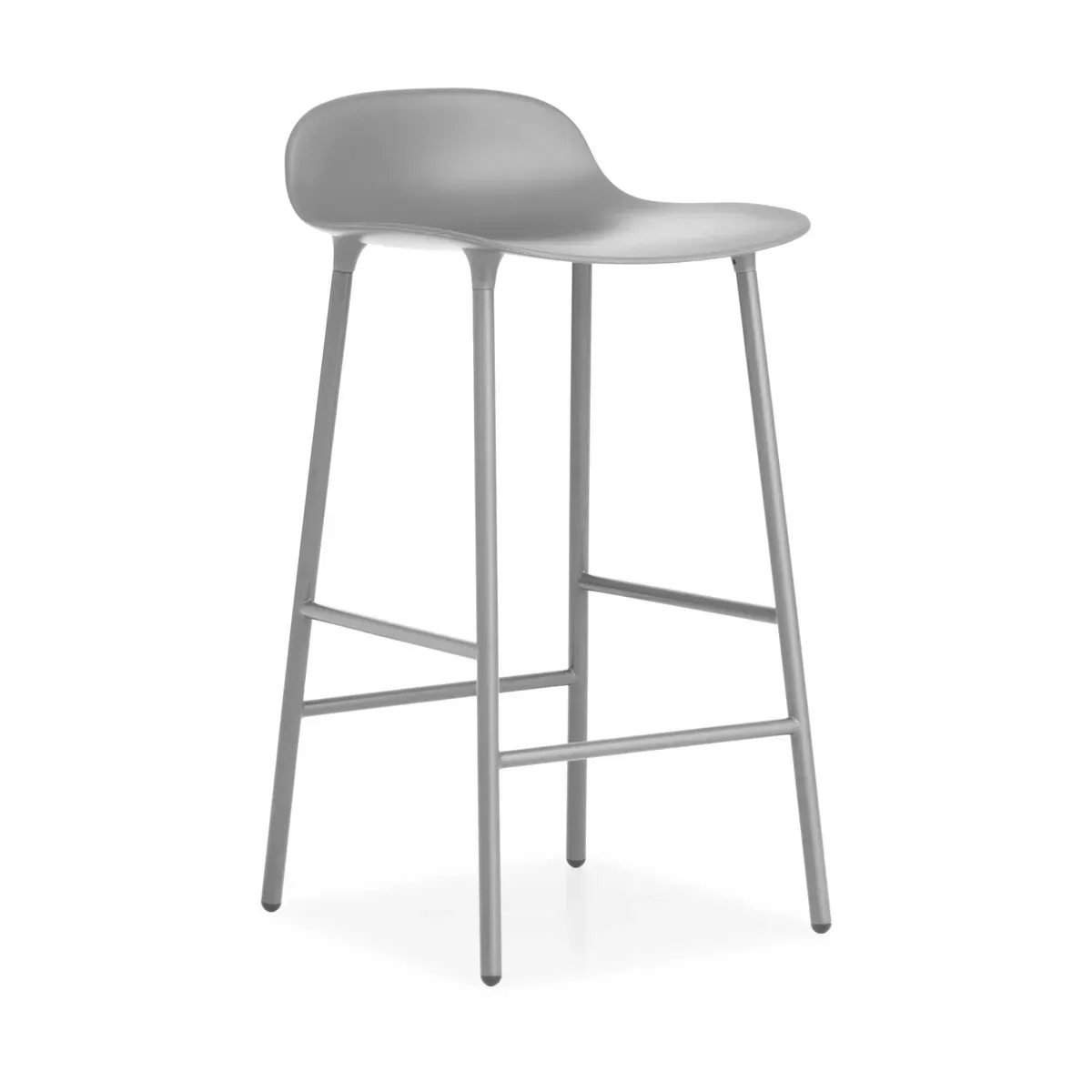 Tabouret de bar en acier et pp gris 65 cm Form - Normann Copenhagen