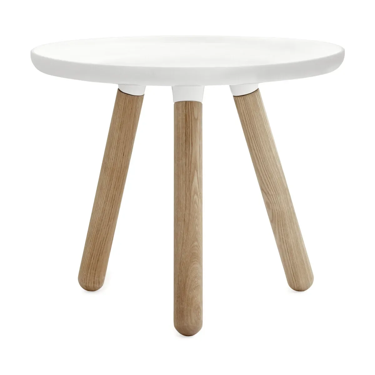 Table d'appoint blanche et frêne S Tablo blanc - Normann Copenhagen