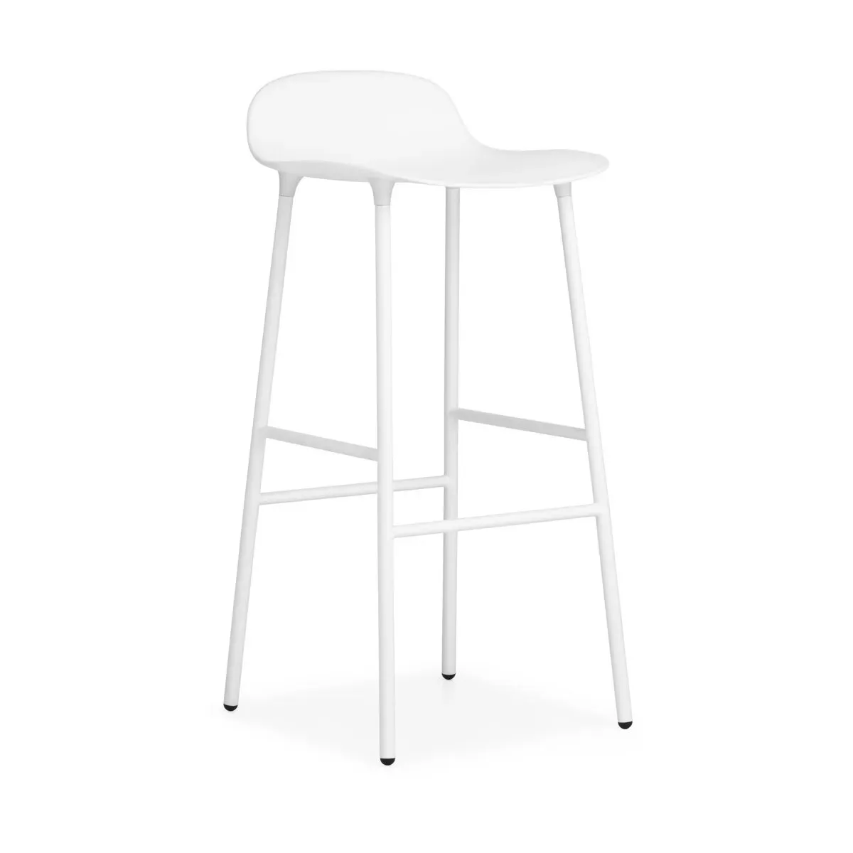 Tabouret de bar en acier et pp blanc 75 cm Form - Normann Copenhagen