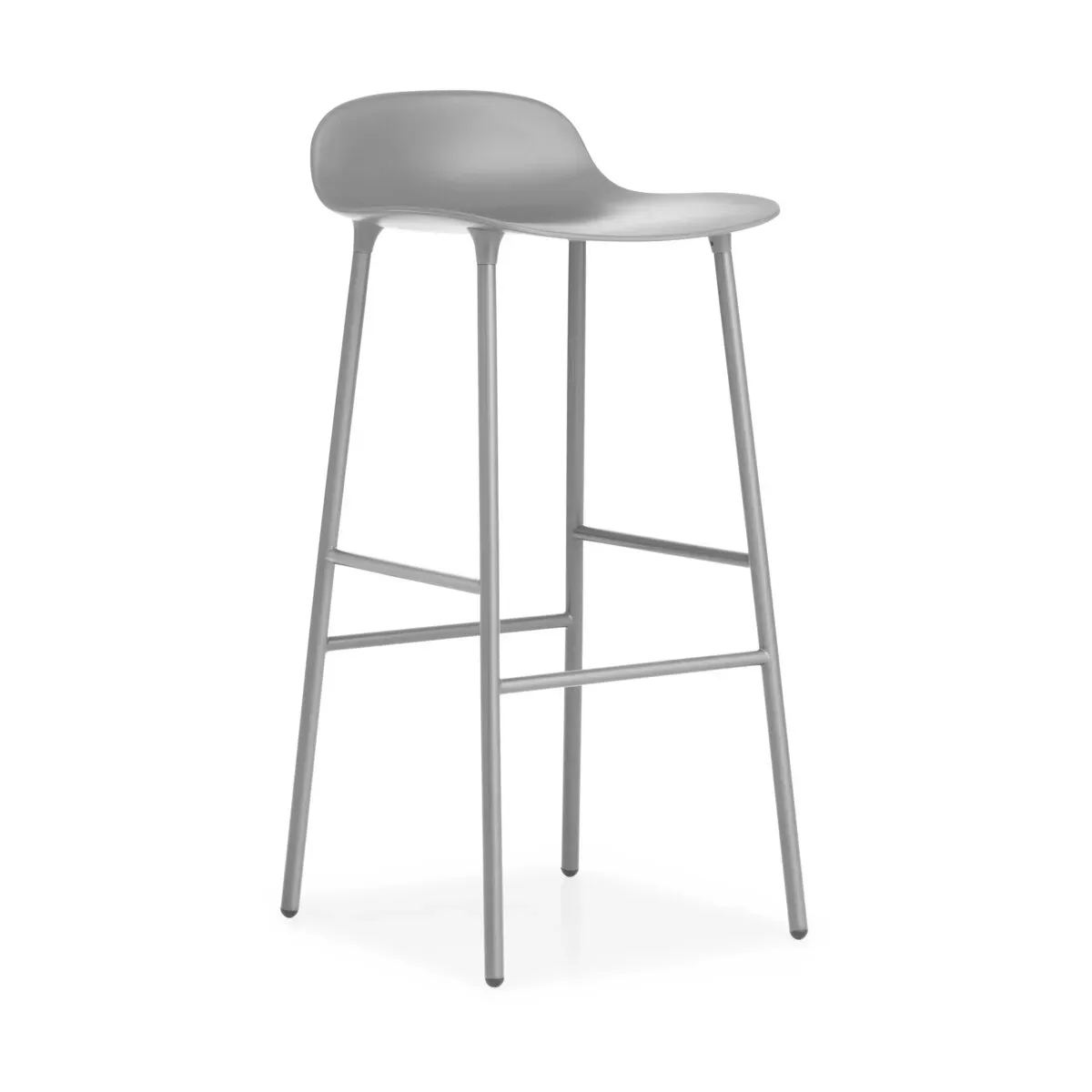Tabouret de bar en acier et pp gris 75 cm Form - Normann Copenhagen
