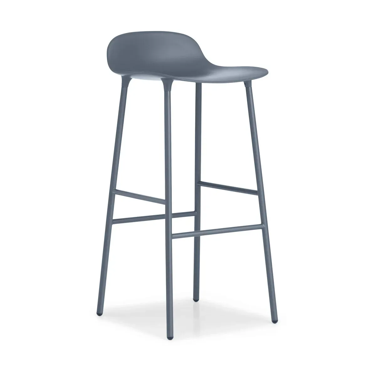 Tabouret de bar en acier et pp bleu 75 cm Form - Normann Copenhagen
