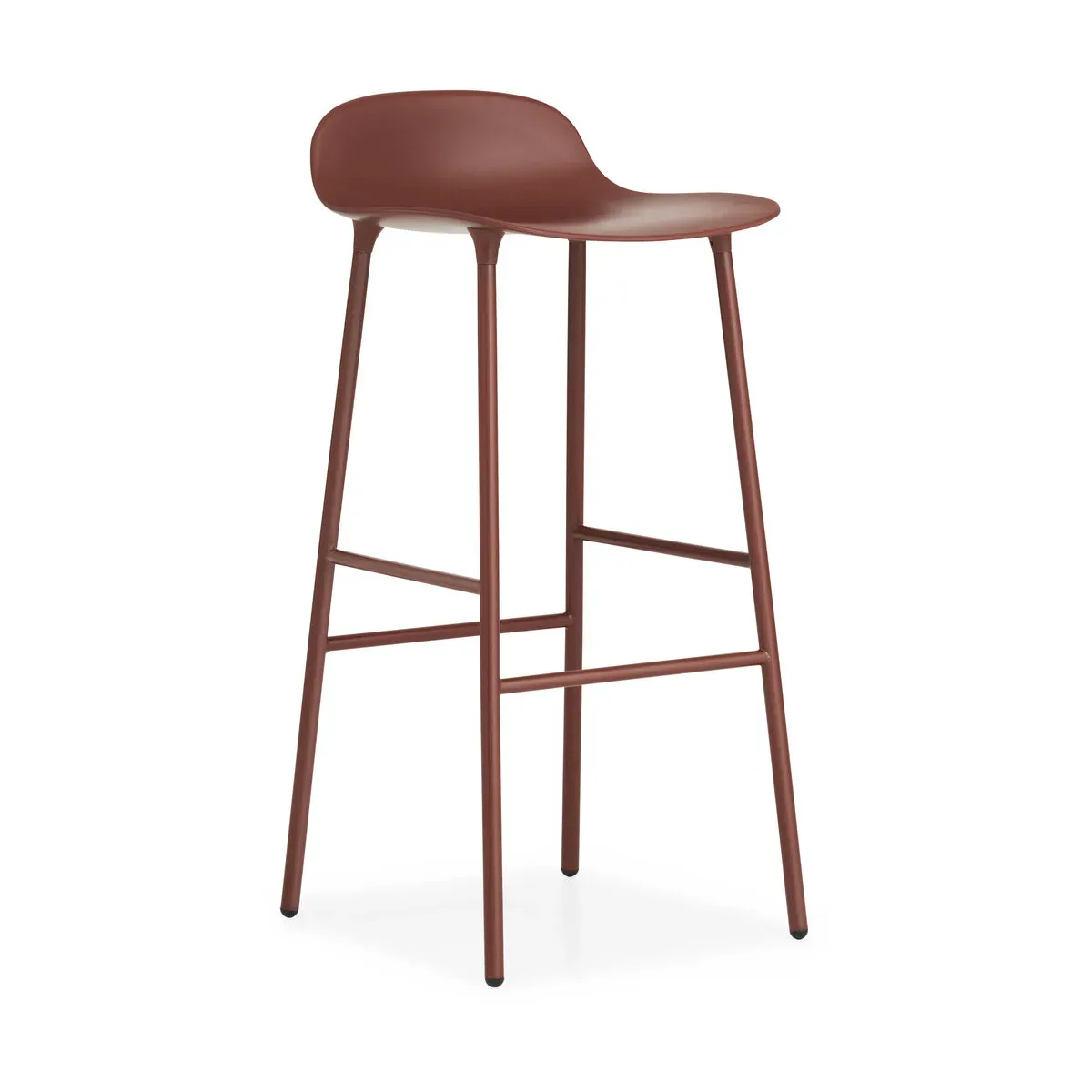 Tabouret de bar en acier et pp rouge 75 cm Form - Normann Copenhagen