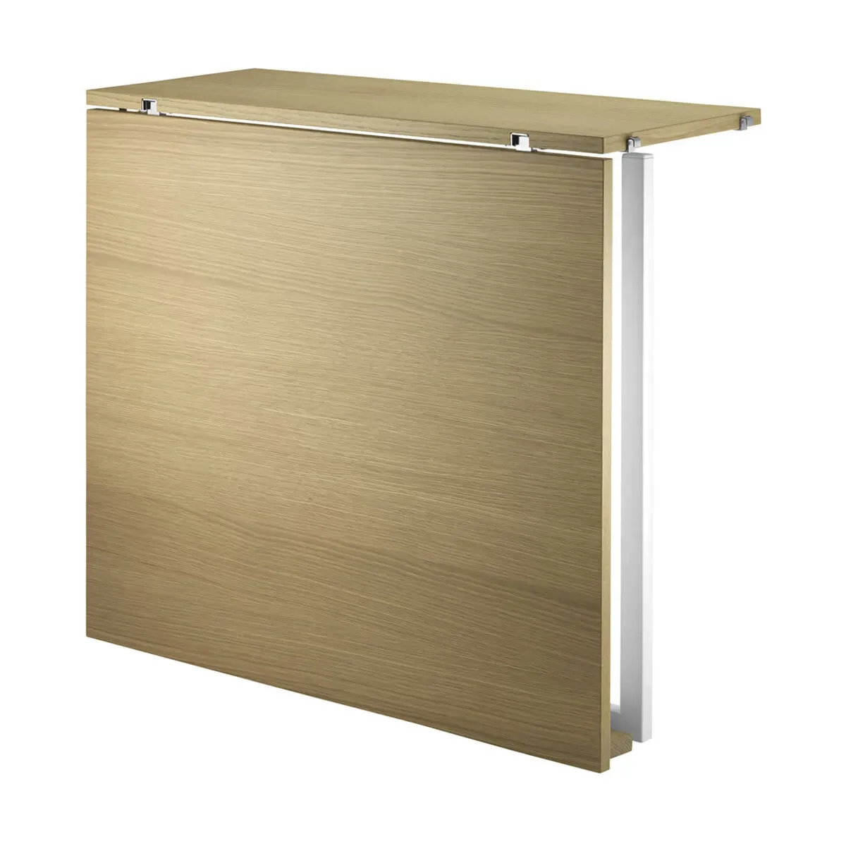 Table pliante en chêne et pieds blancs en acier pour système String - String furnitur