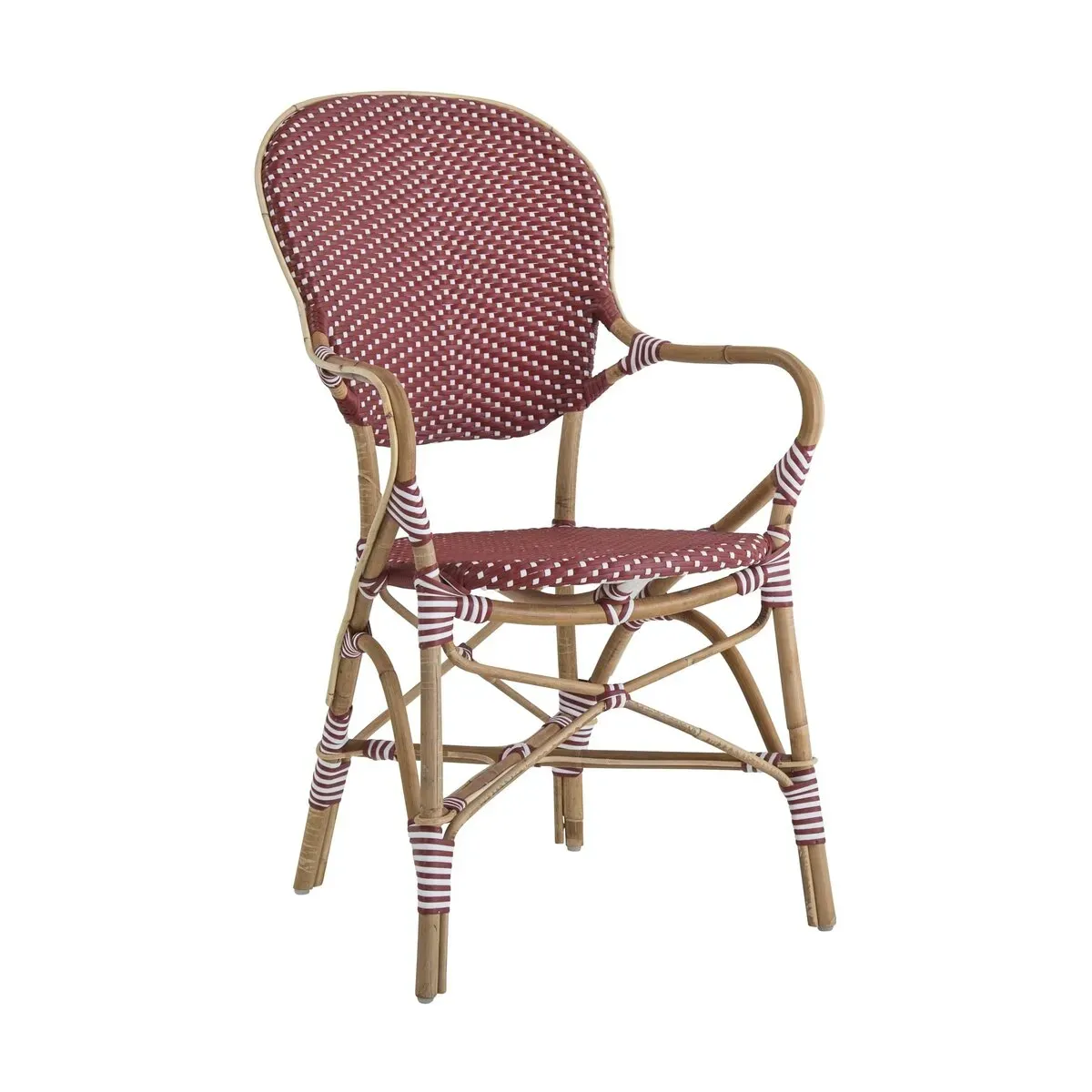 Fauteuil bistrot rouge Isabelle - Sika Design