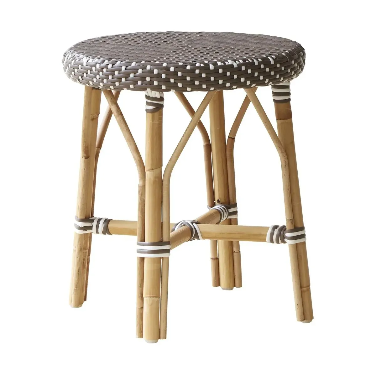 Tabouret en rotin marron 46 cm Simone - Sika Design