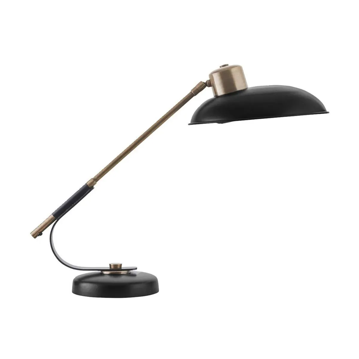 Lampe de table noire et dorée 50 cm Art Deco - House Doctor