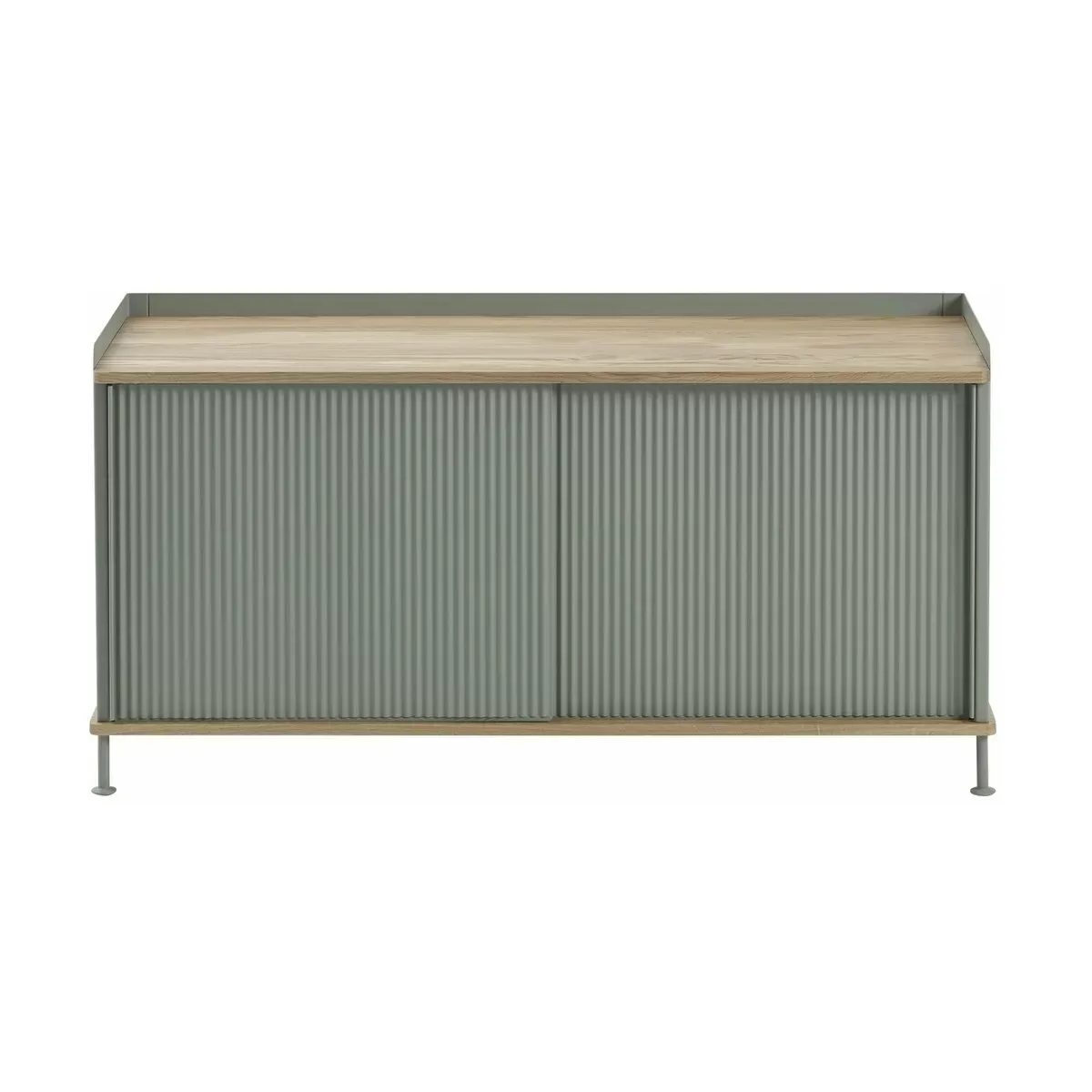 Buffet vert gris et chêne 124 cm Enfold - Muuto