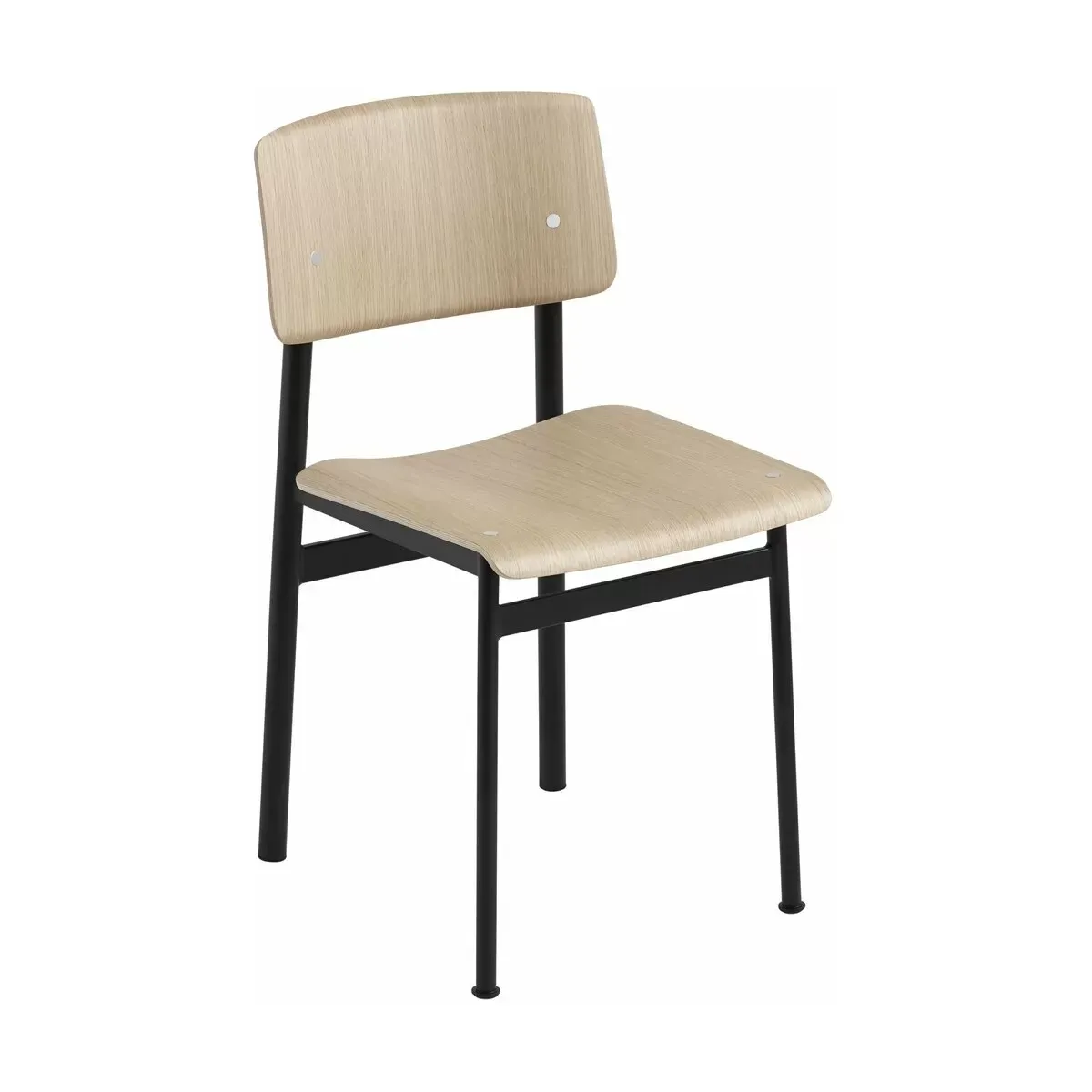 Chaise en chêne et noire Loft - Muuto