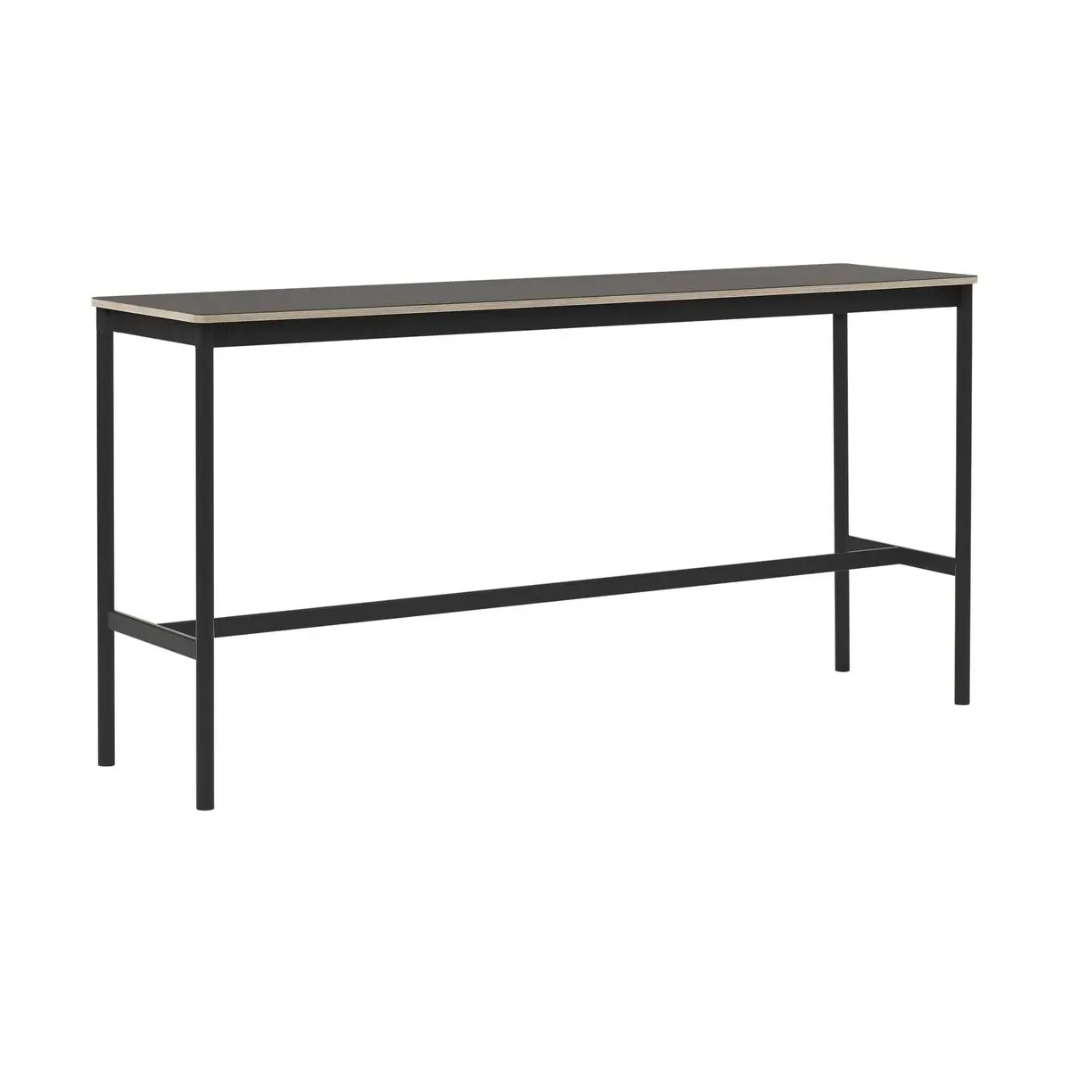 Table haute blanc et noir 50 x 190 x 95 cm Base - Muuto