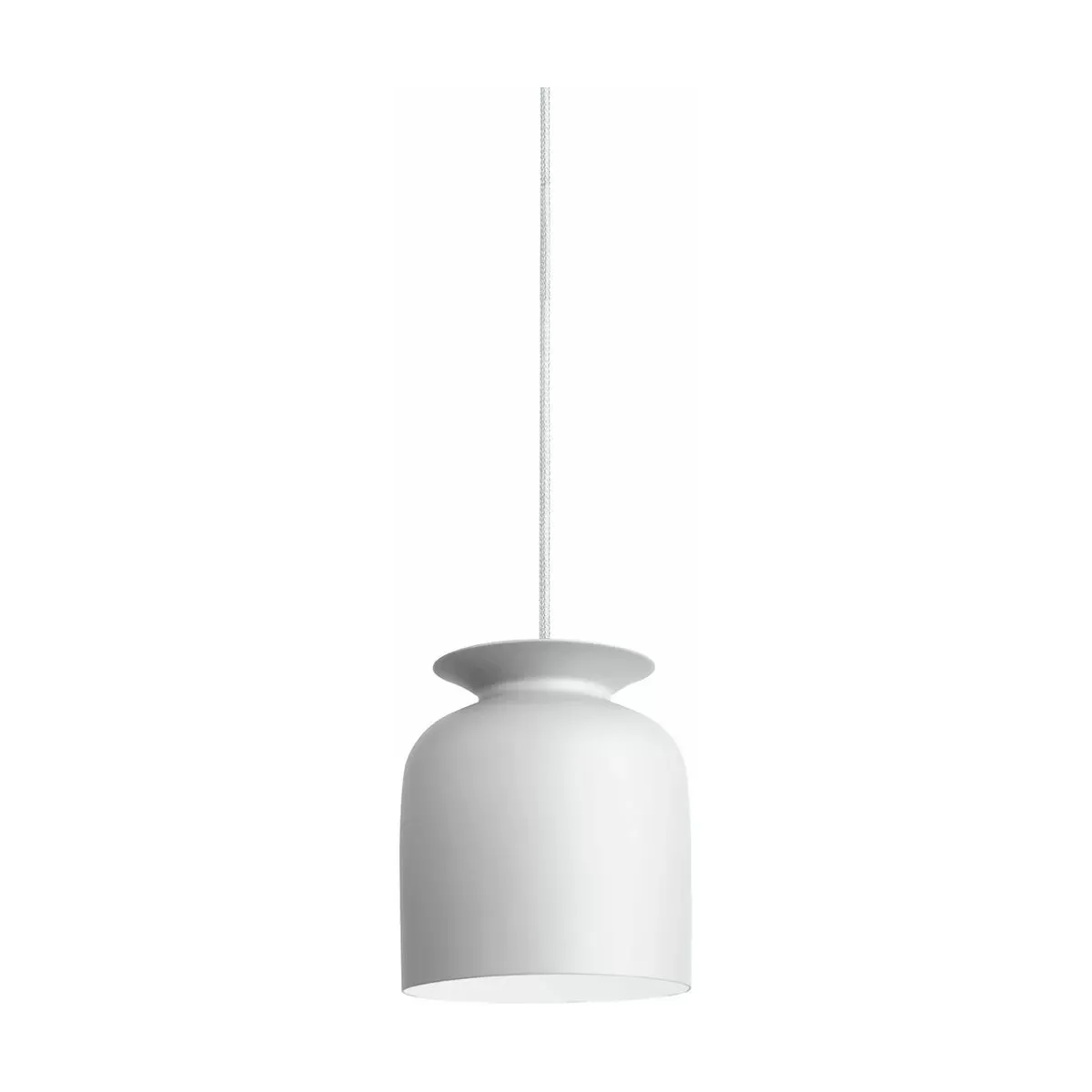 Suspension blanche en aluminium 20 cm Ronde - Gubi