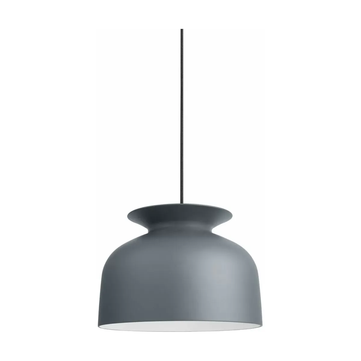 Suspension grise en aluminium 40 cm Ronde - Gubi