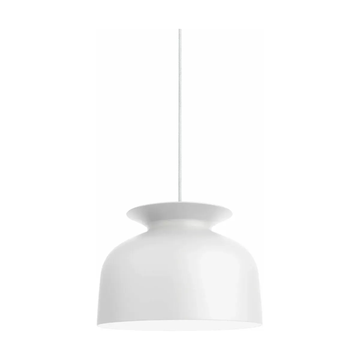 Suspension blanche en aluminium 40 cm Ronde - Gubi
