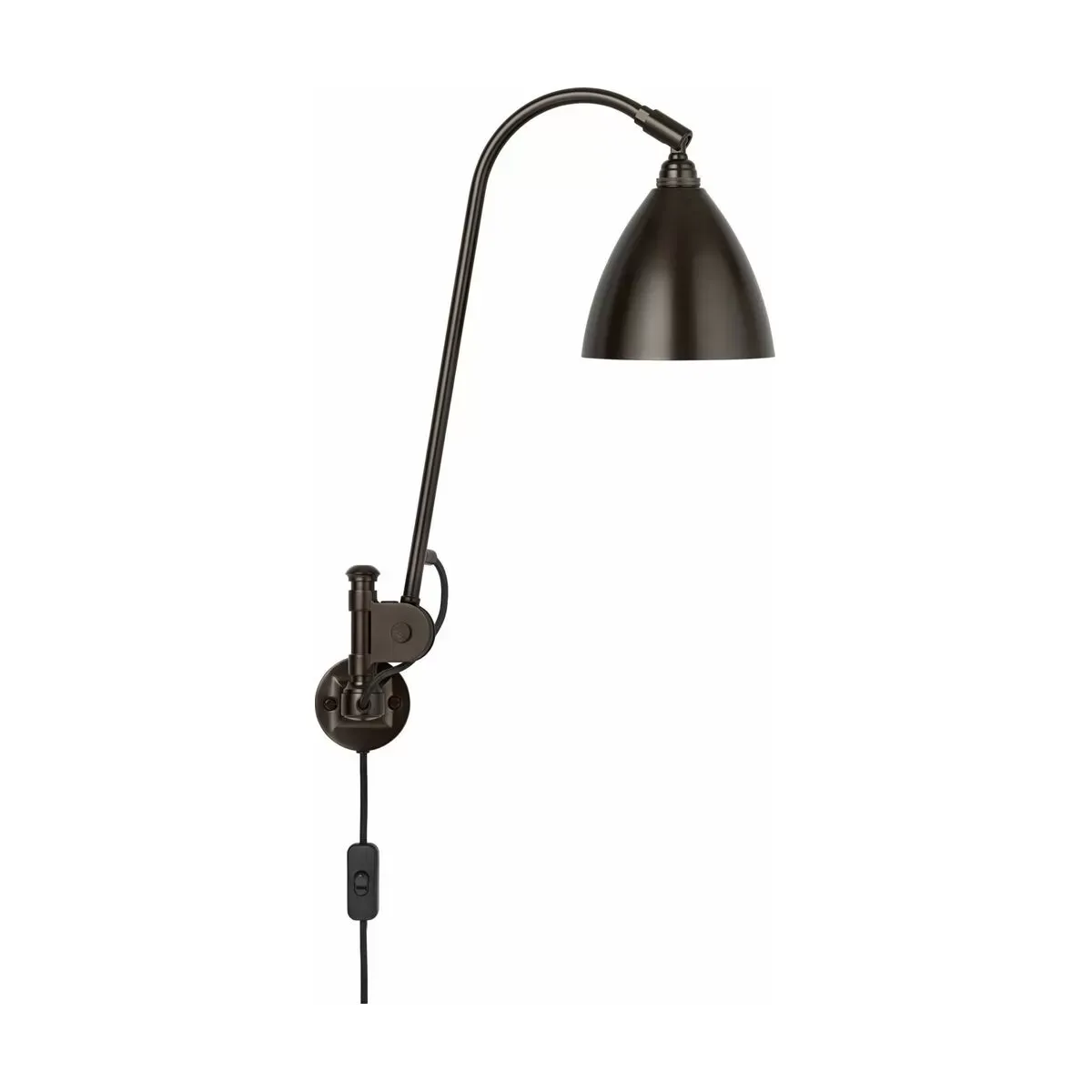 Applique avec prise en laiton noir et métal noir Bestlite BL6 - Gubi