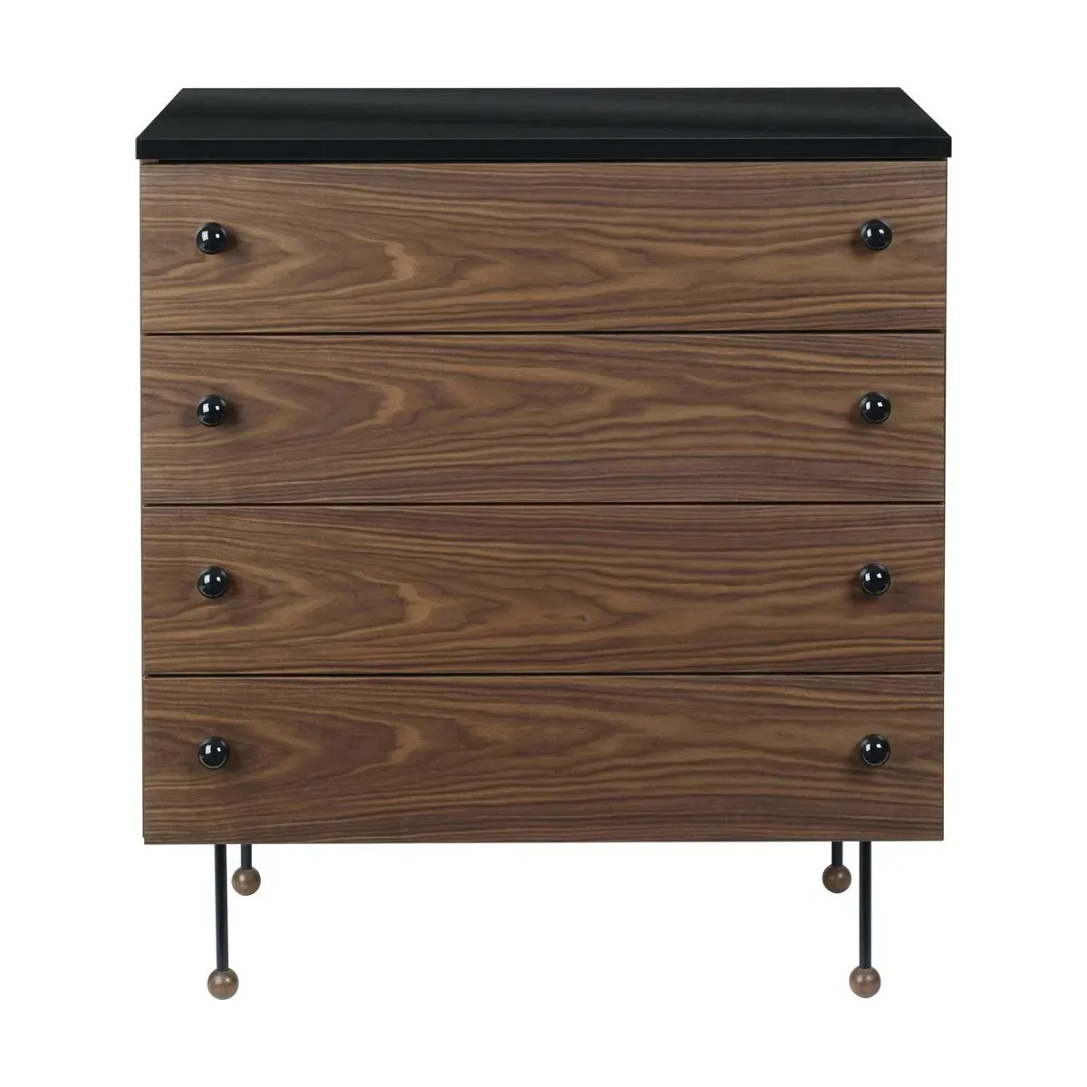 Commode à tiroirs simple en noyer 62 Dresser - Gubi