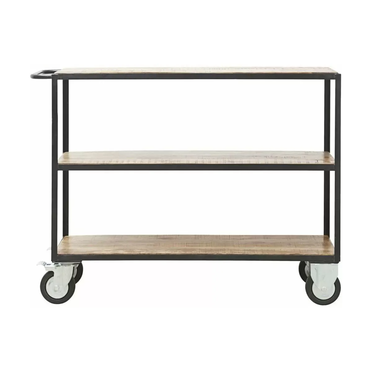 Desserte en bois de manguier deux étages Wheels - House Doctor