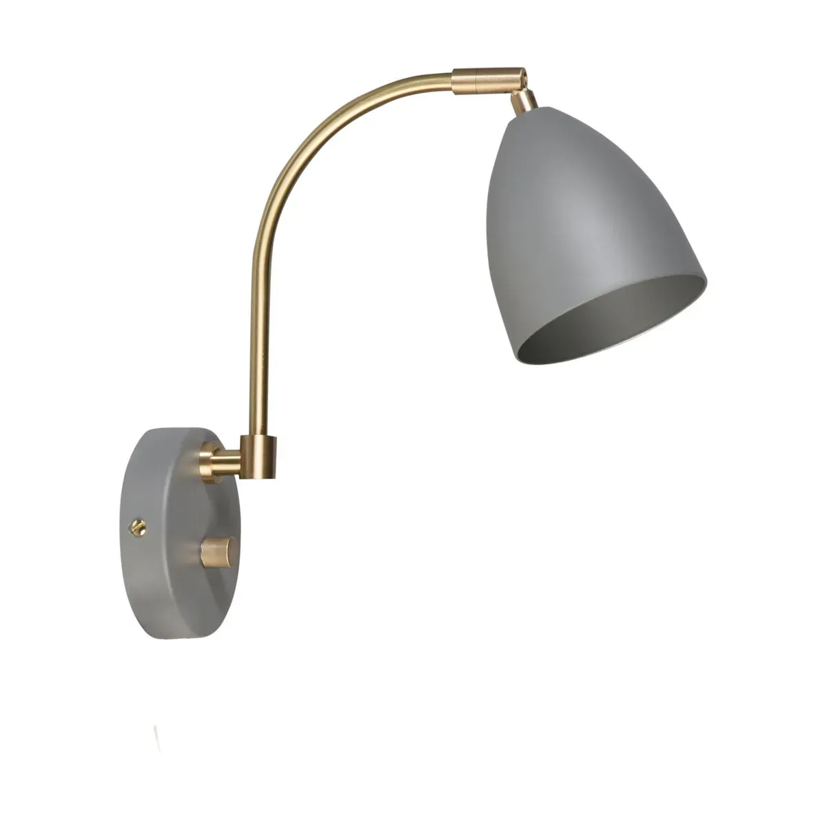 Applique avec prise en laiton et métal gris Deluxe - Belid