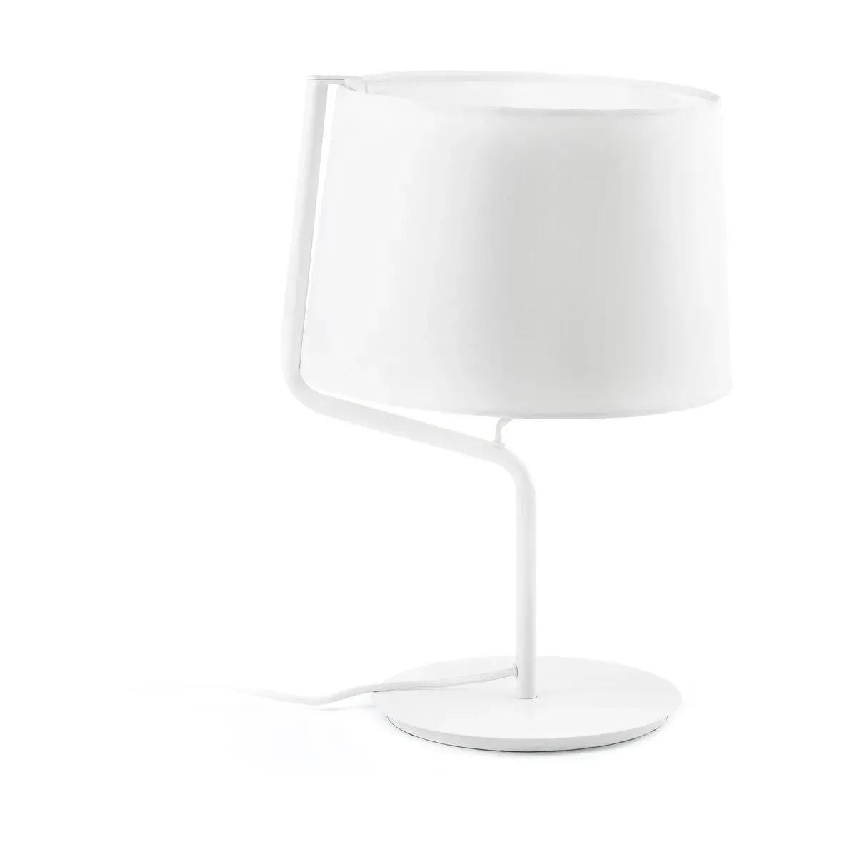 Lampe de table en métal blanc 45 x 31 cm Berni - Faro Barcelona