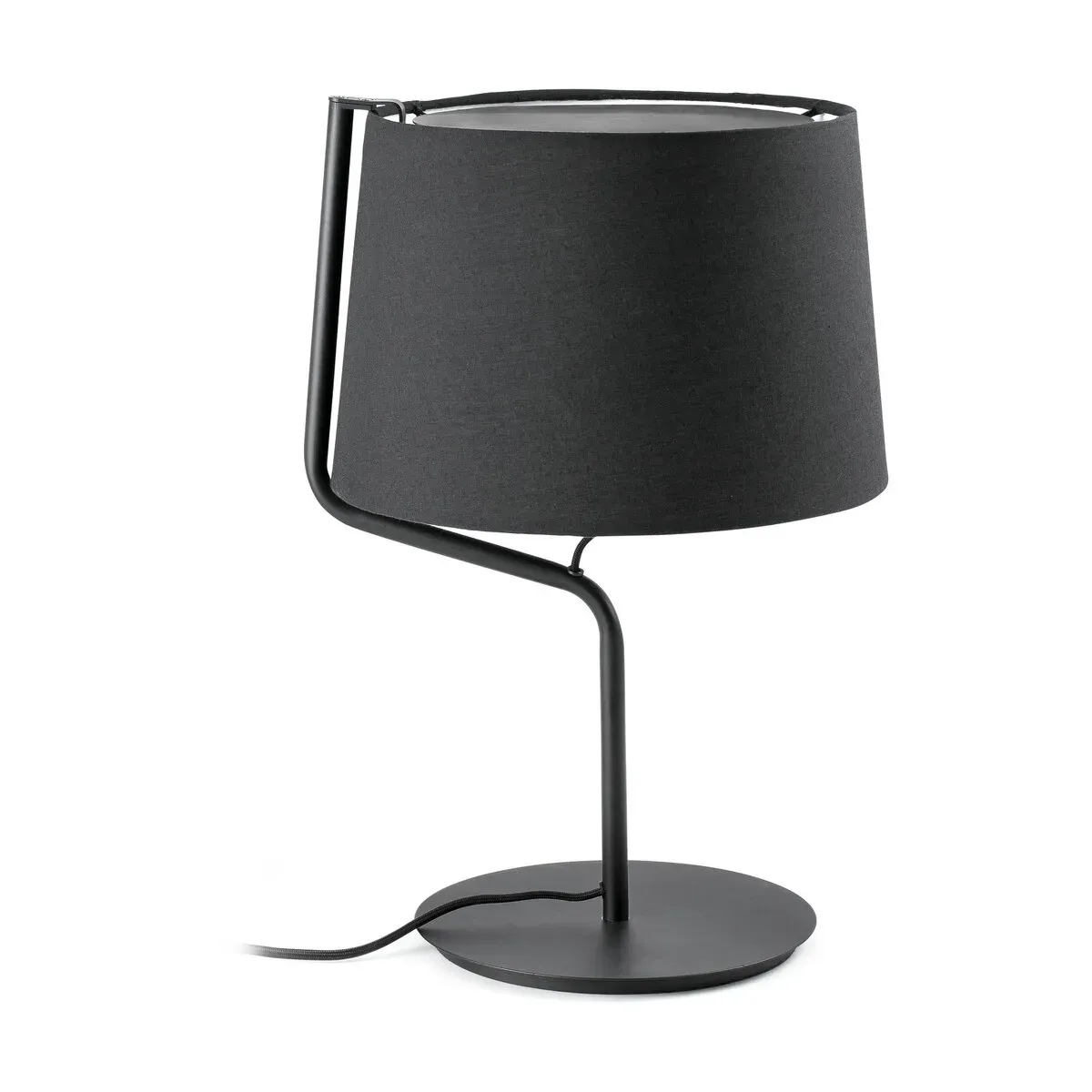 Lampe de table en métal noir 45 x 31 cm Berni - Faro Barcelona