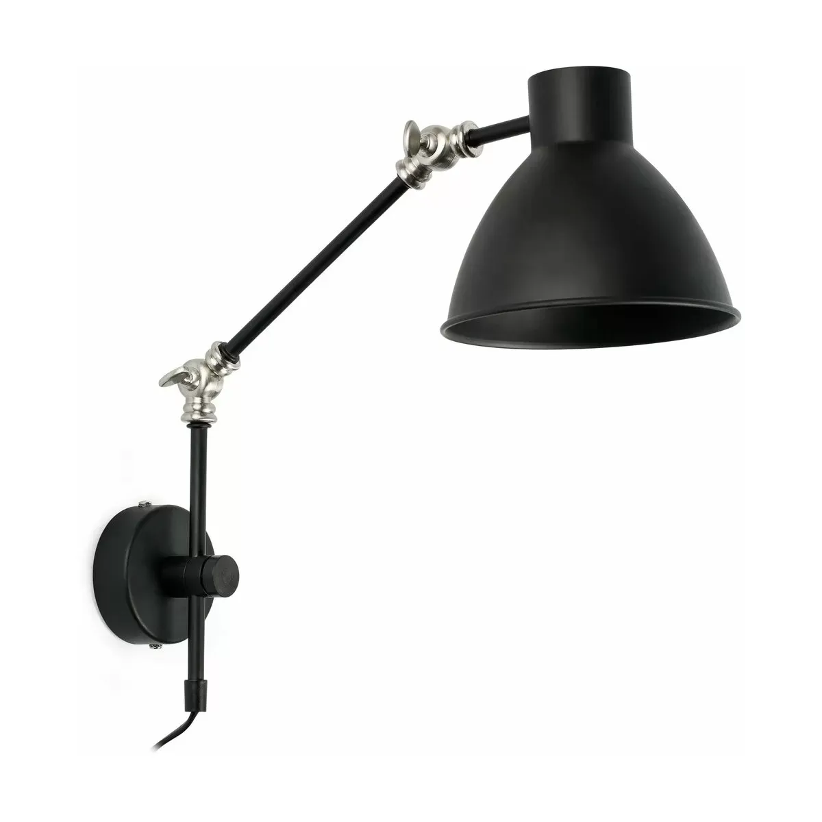 Applique articulée avec prise noire Celia - Faro Barcelona