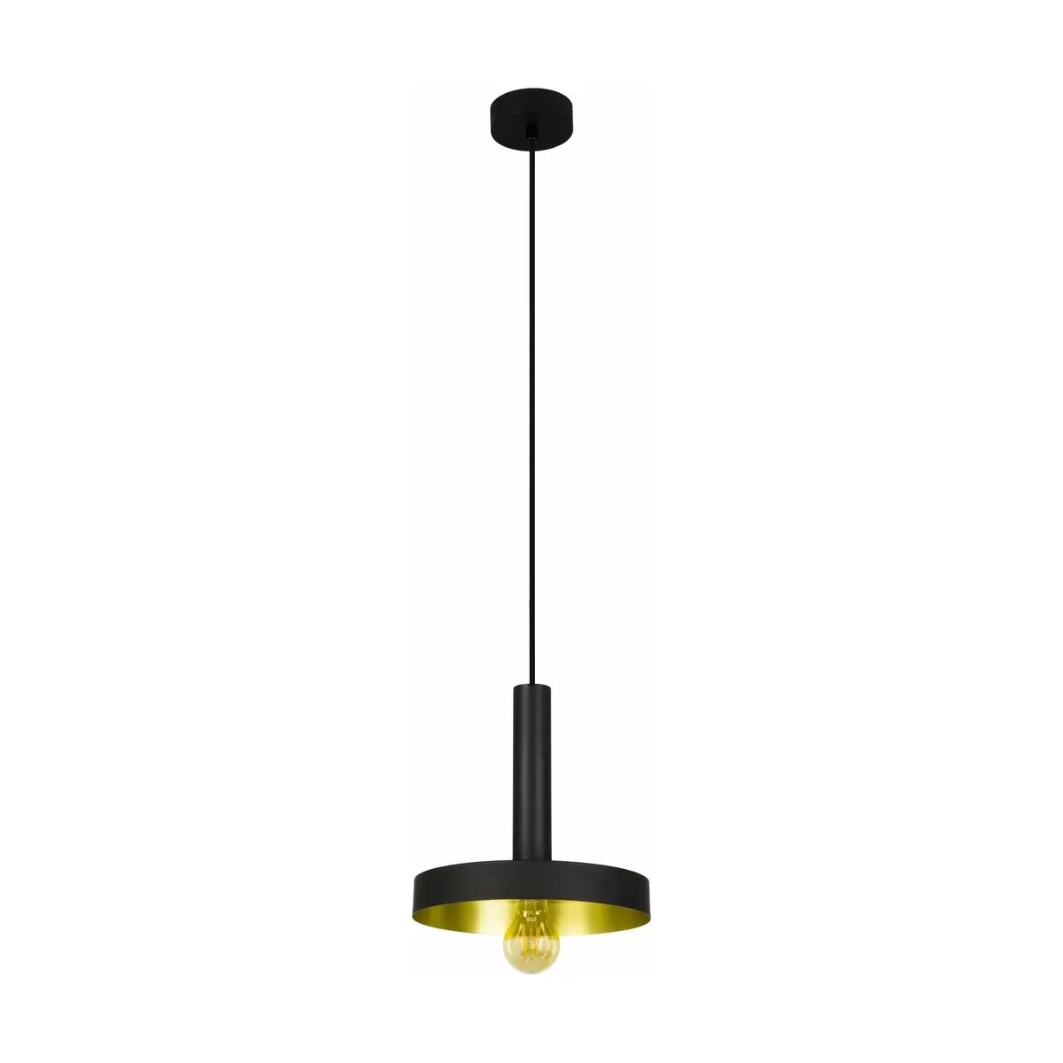 Suspension en aluminium noir et or Whizz - Faro Barcelona