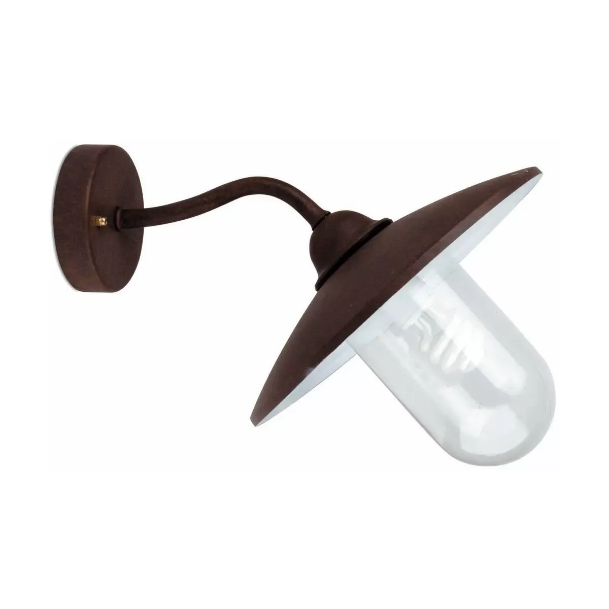 Applique d'extérieur en métal marron vieilli Wally - Faro Barcelona