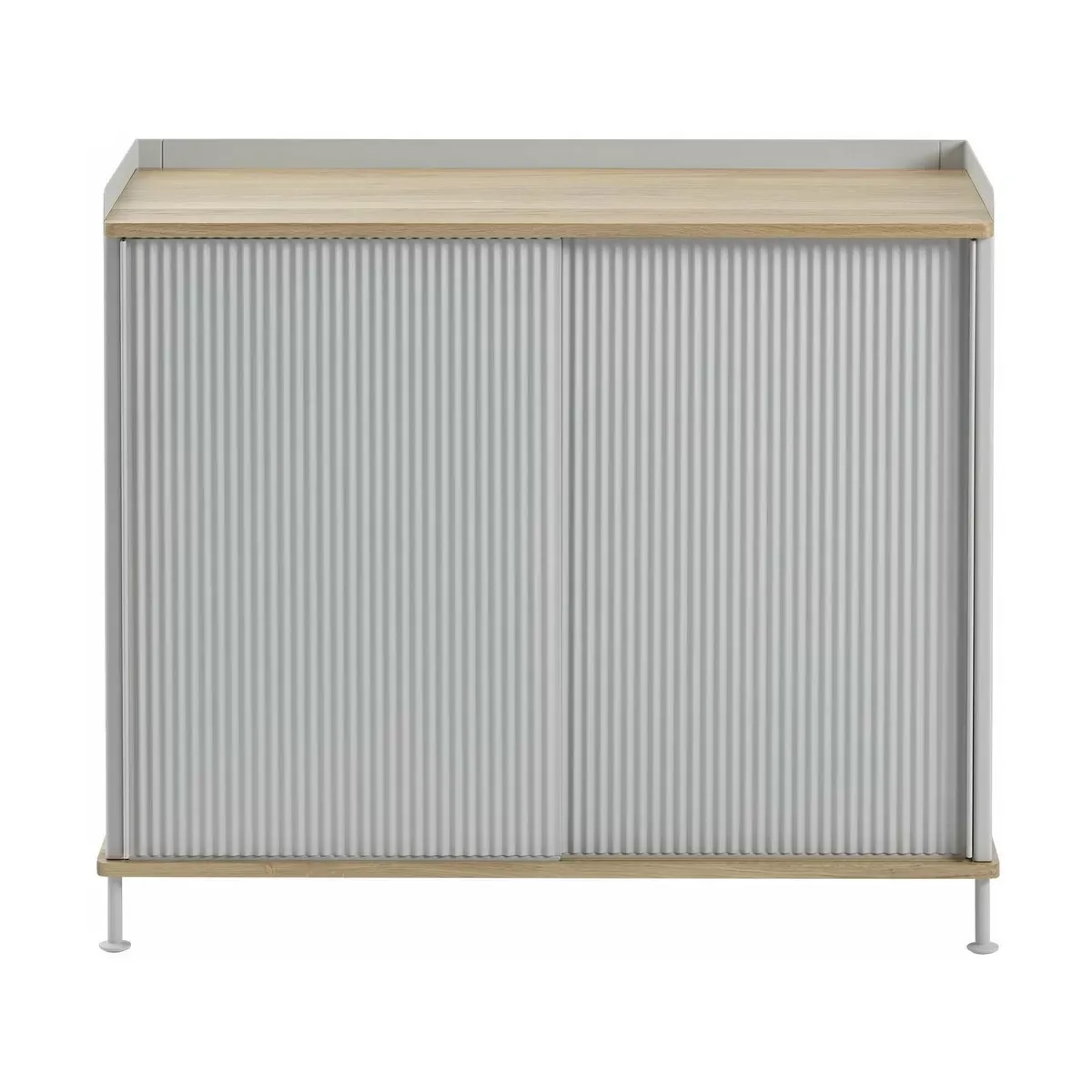 Cabinet gris et chêne 94 cm Enfold - Muuto