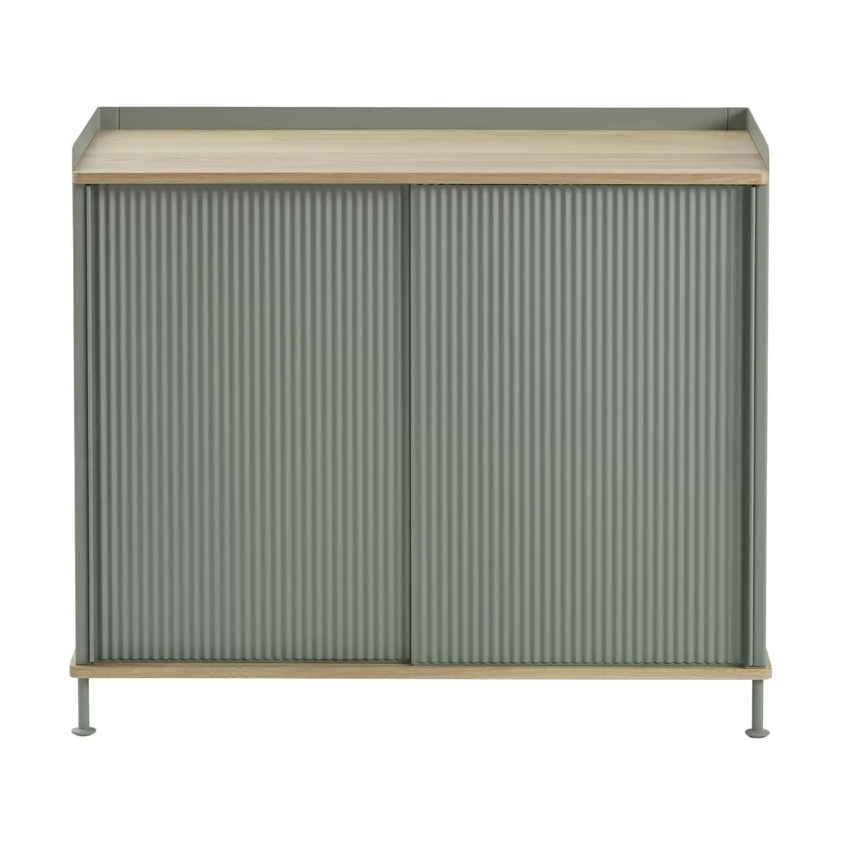 Cabinet vert gris et chêne 94 cm Enfold - Muuto