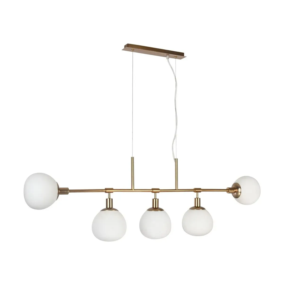 Suspension avec 5 sphères en métal dorée Erich - Maytoni