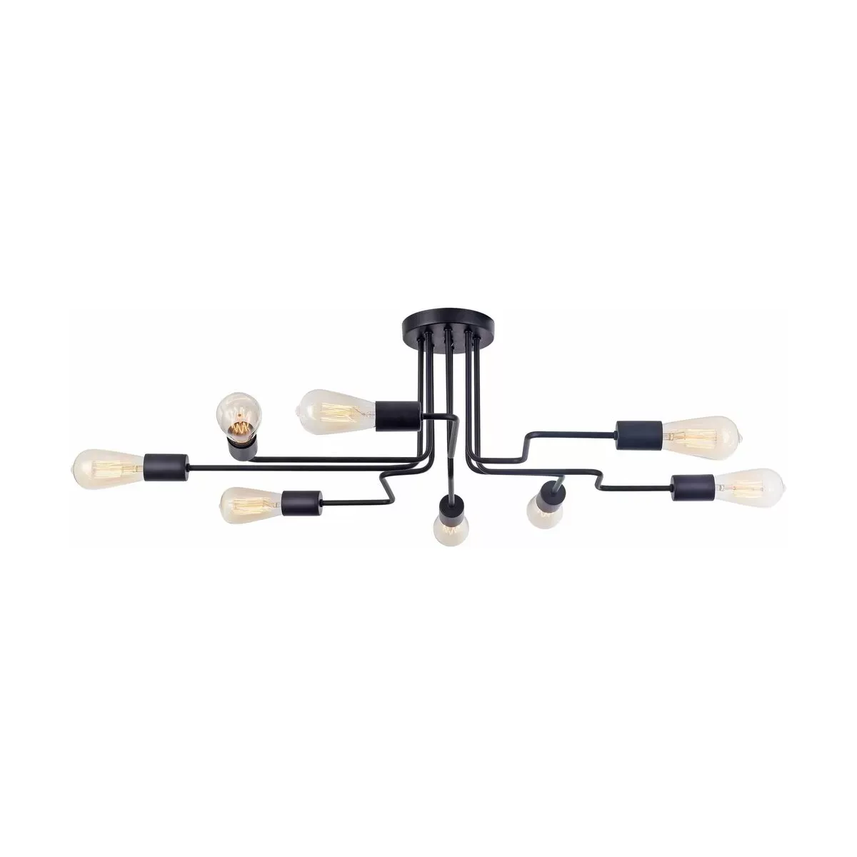 Lustre avec 8 spots en métal noir Gilbert - Maytoni