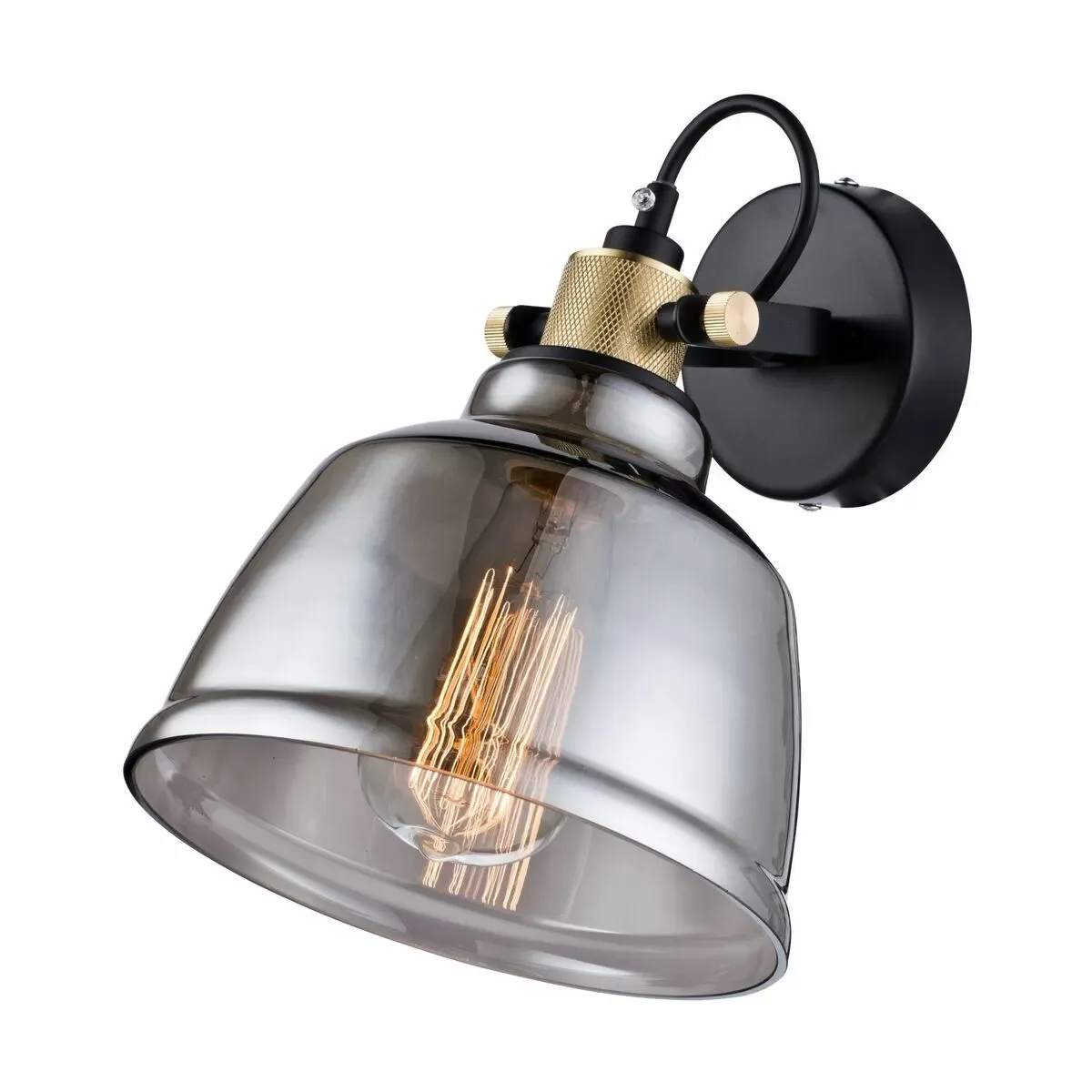 Applique en métal et verre grise Irving - Maytoni