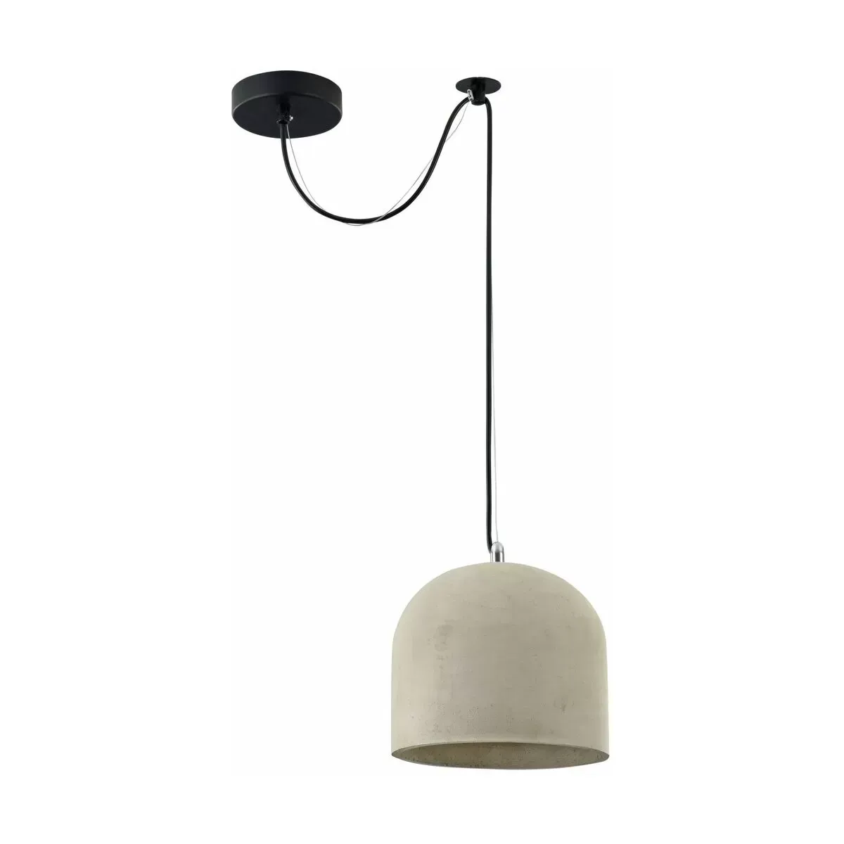 Suspension arrondie en béton grise Broni - Maytoni