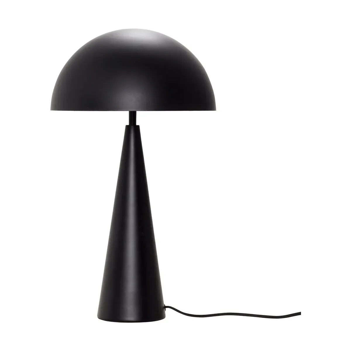 Lampe à poser en métal noir 52 cm Cône - Hübsch