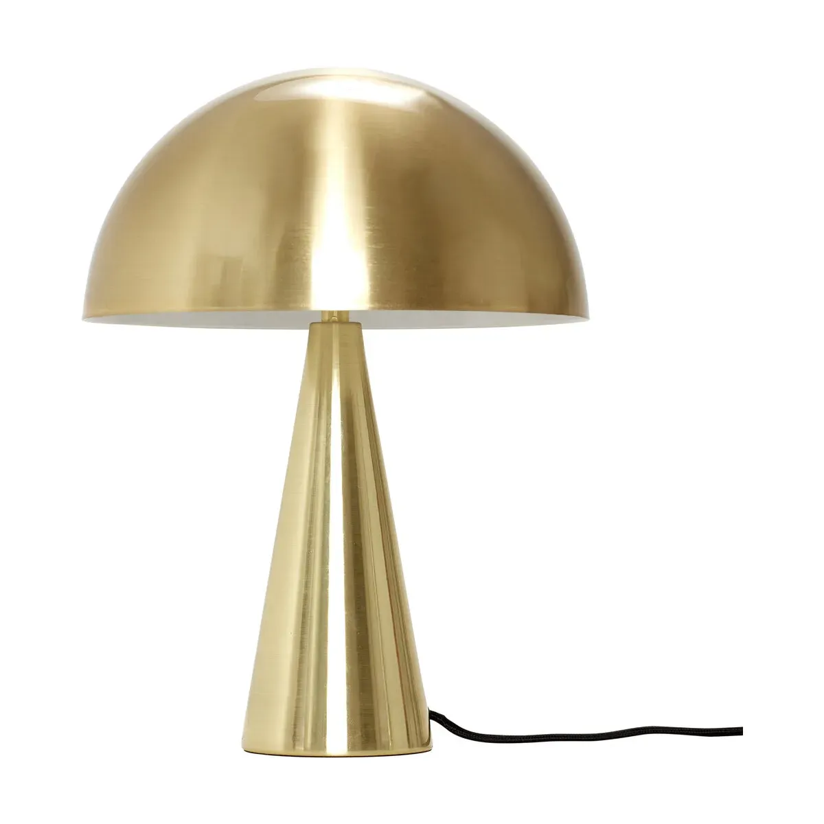 Lampe à poser en métal doré 33 cm Cône - Hübsch