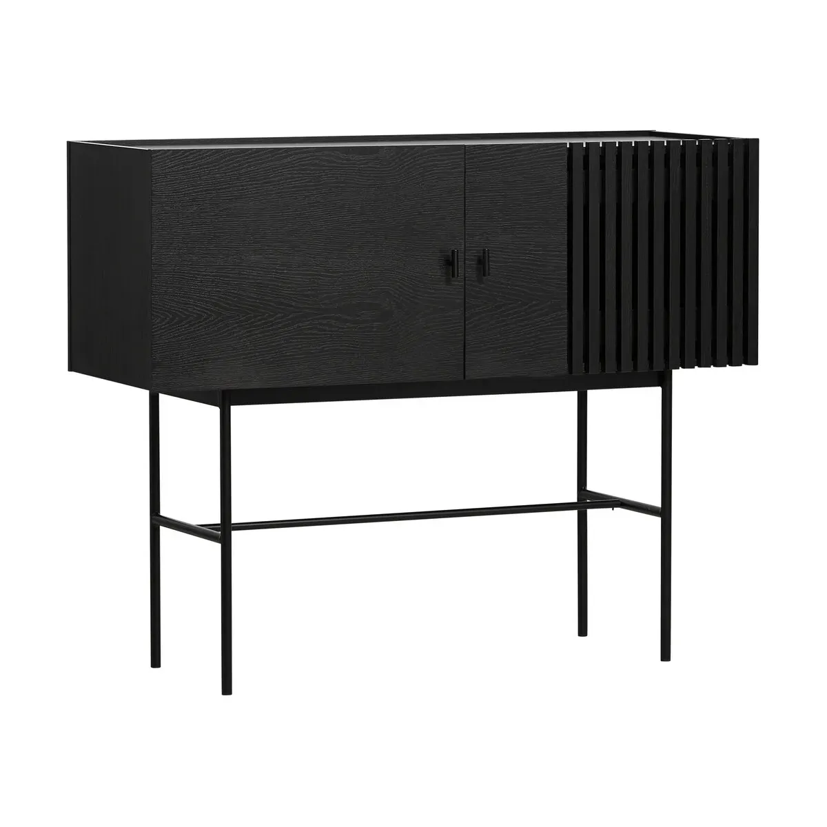 Buffet en chêne noir 120 cm Array - Woud