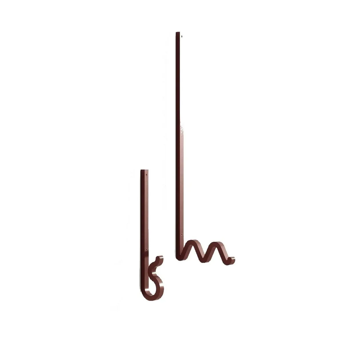 2 Patères graphiques rouge Zag - La Chance