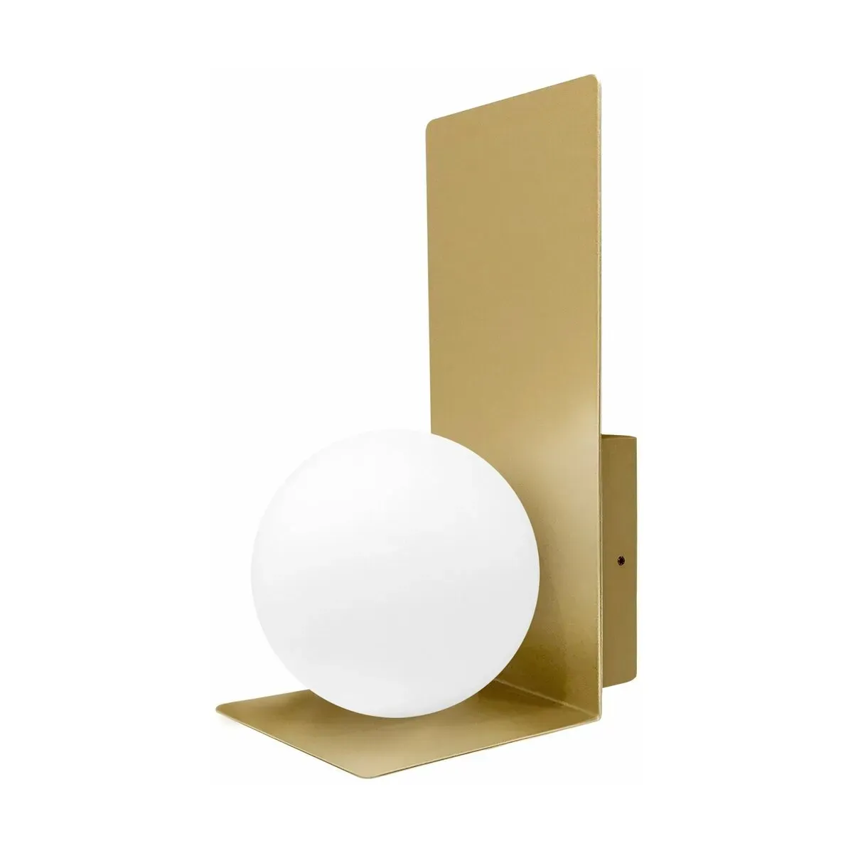 Applique dorée globe blanc Bohème - Elements Lighting