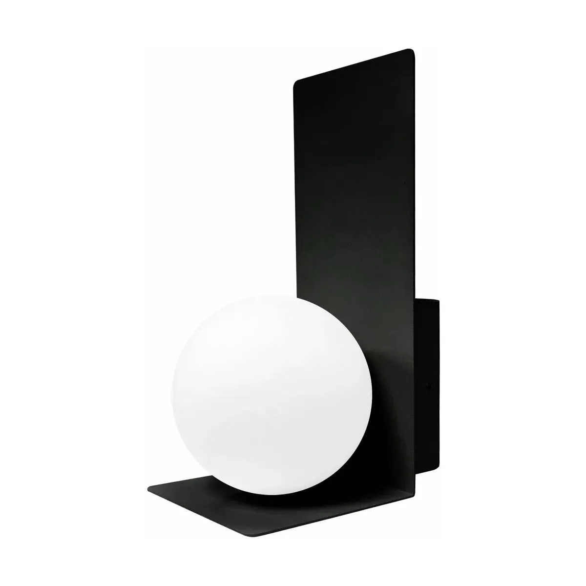 Applique noire globe blanc Bohème - Elements Lighting