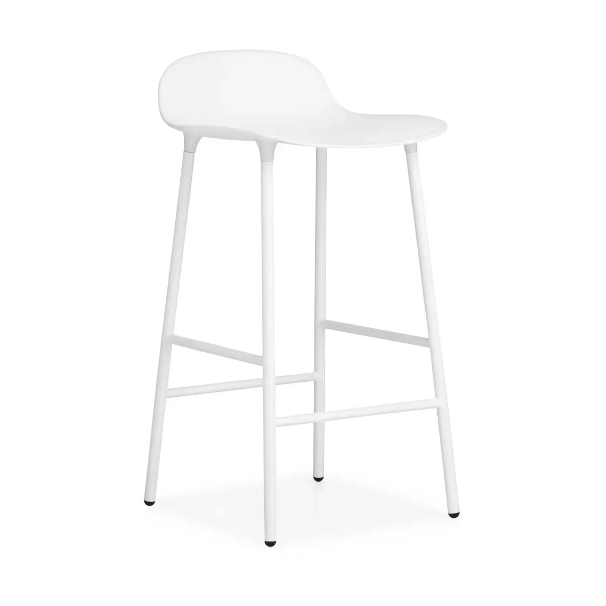 Tabouret de bar en acier et pp blanc 65 cm Form - Normann Copenhagen