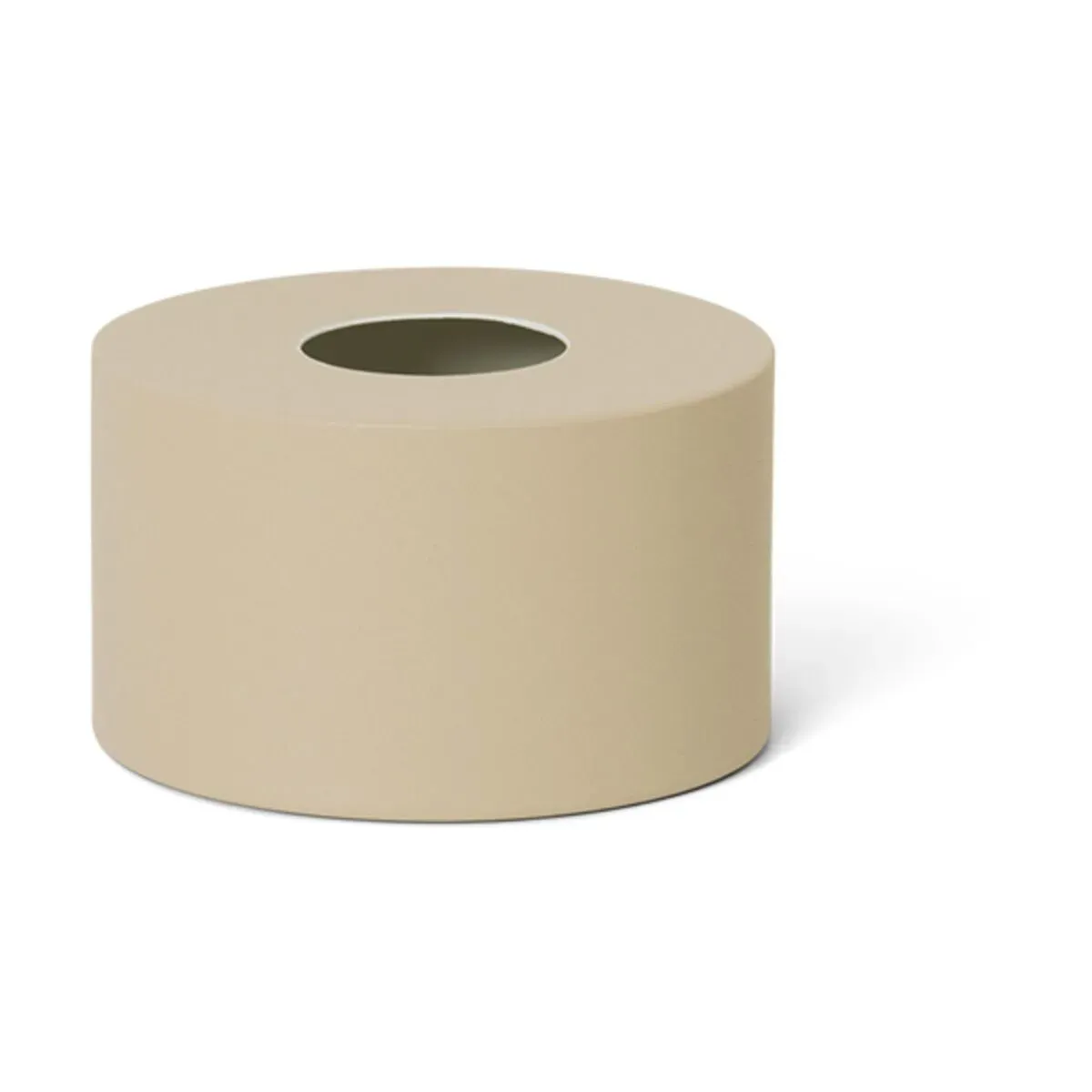 Petit abat jour disque en métal beige Cashmere - Ferm Living