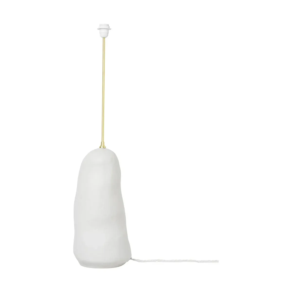 Grand pied de lampe en céramique blanc 23 x 100,5 cm Hebe - Ferm Living
