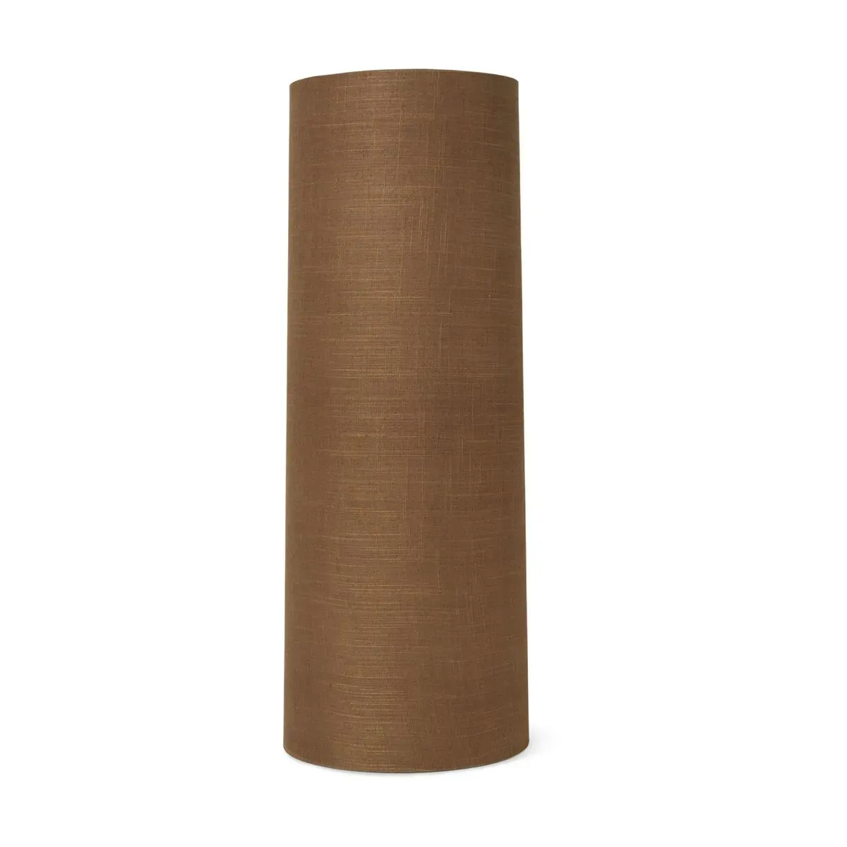 Grand abat jour en tissu marron Hebe - Ferm Living