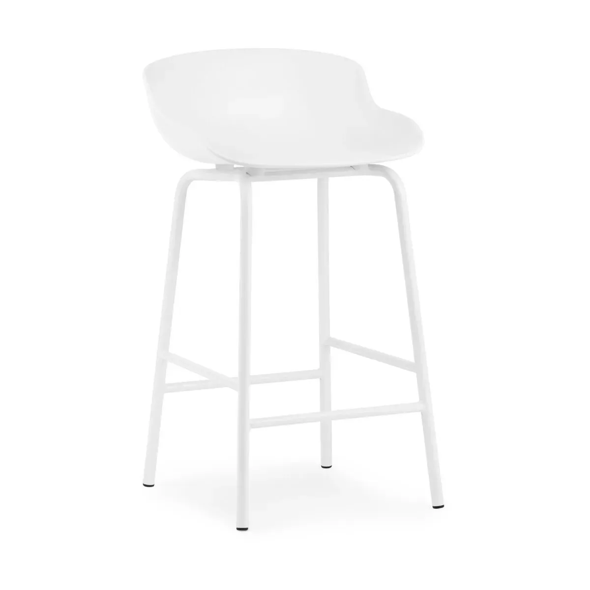 Tabouret de bar en acier et pp blanc 65 cm Hyg - Normann Copenhagen