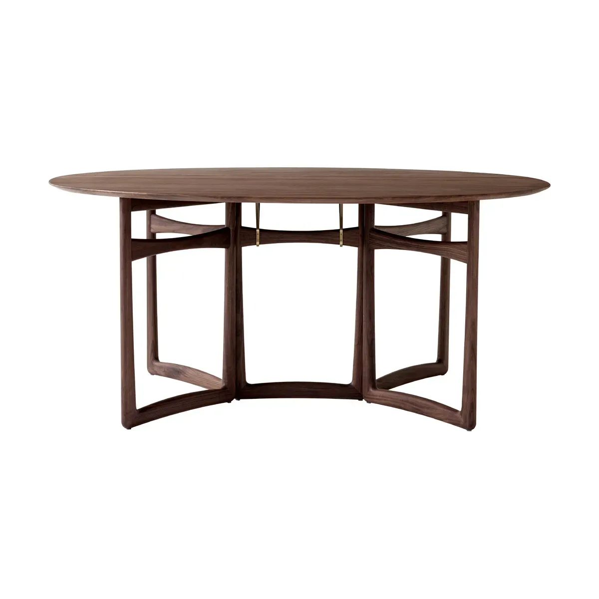 Table à manger pliable en bois marron Drop Leaf - &tradition