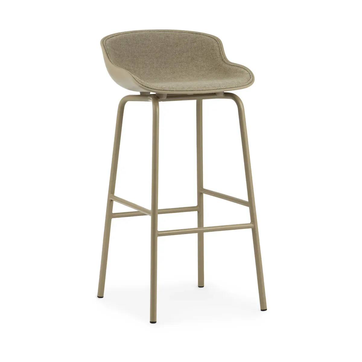 Tabouret de bar en acier et pp avec tissu sable 75 cm Hyg - Normann Copenhagen