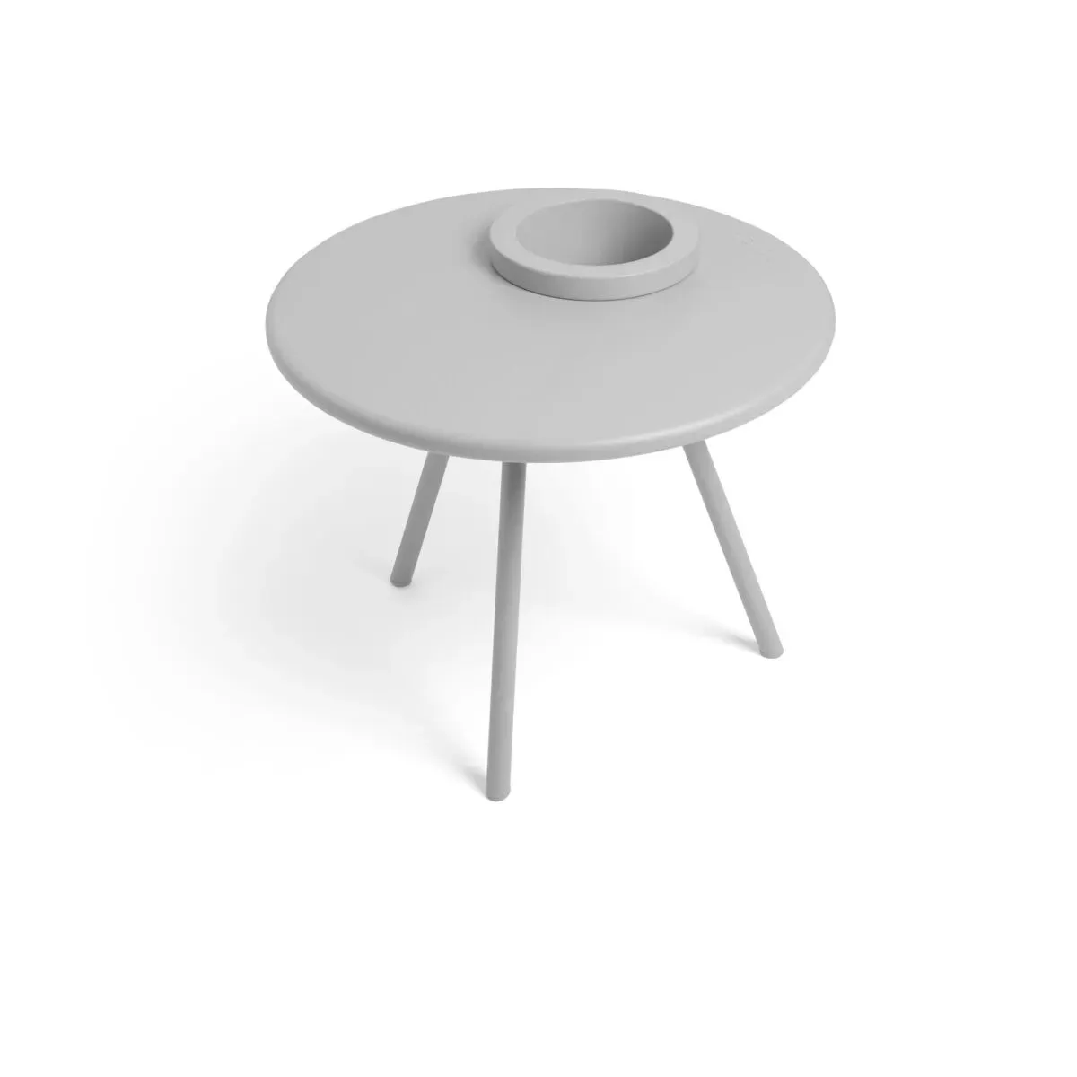 Table d'appoint pot de fleur intégré gris clair Bakkes - Fatboy