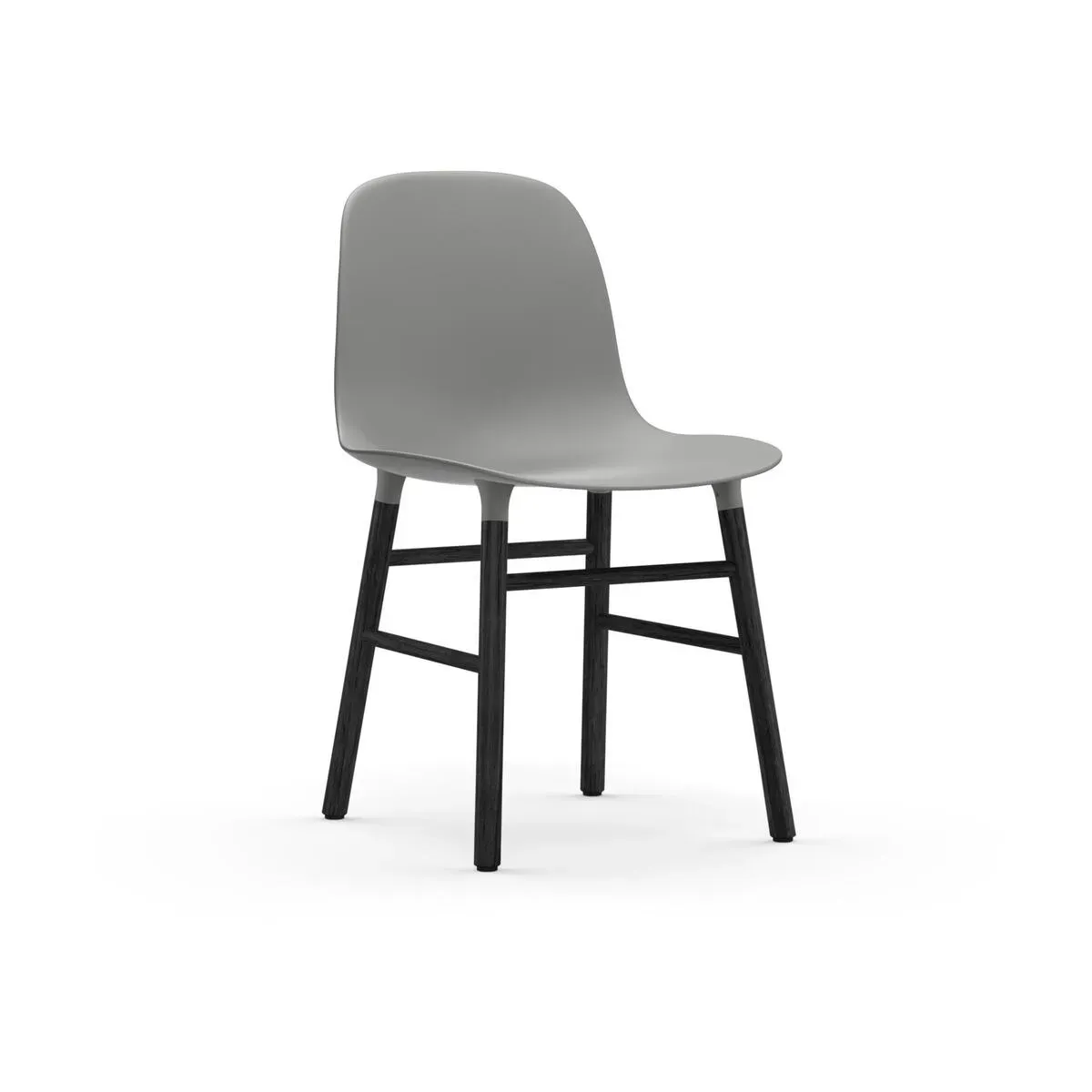 Chaise en bois noir et pp gris Form - Normann Copenhagen