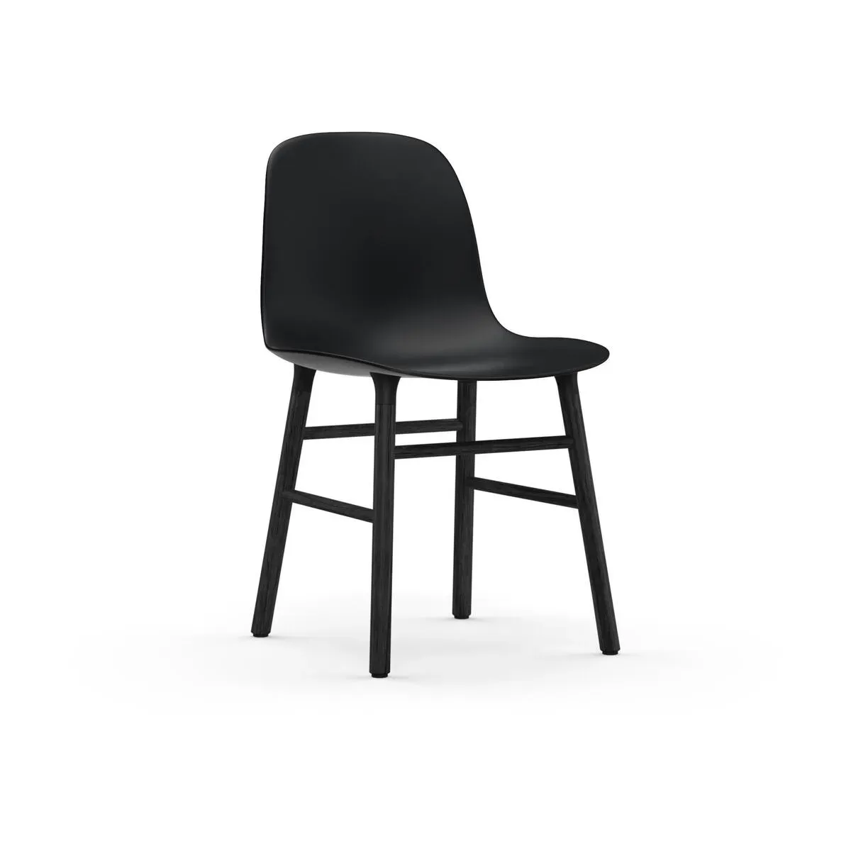 Chaise en bois noir et pp noir Form - Normann Copenhagen