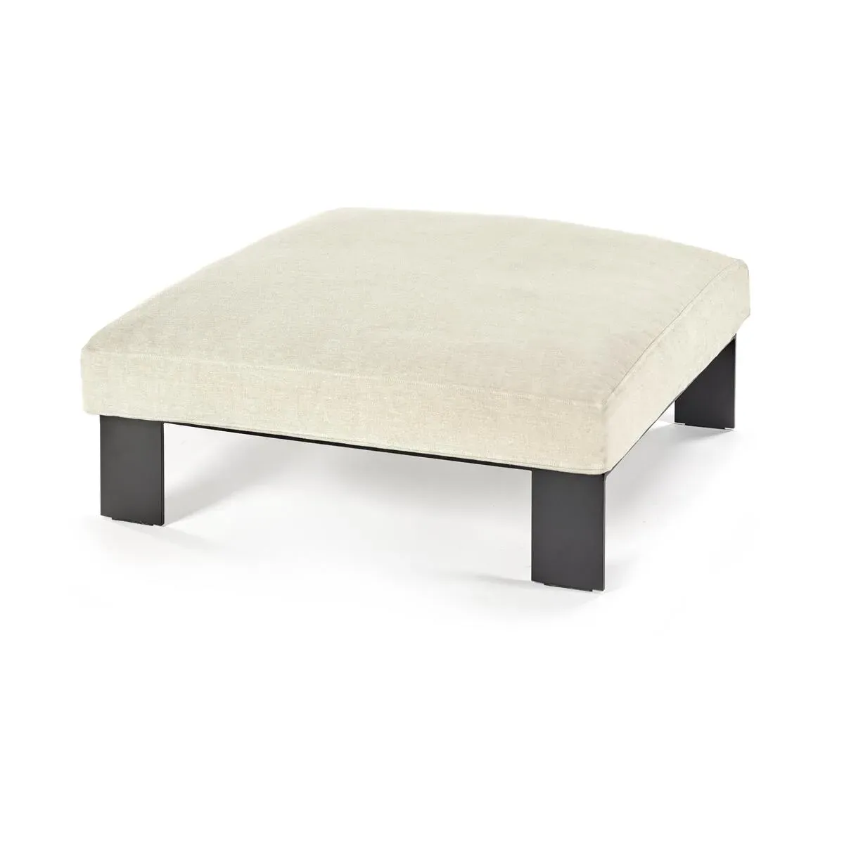 Ottoman d'extérieur beige en aluminium - Serax