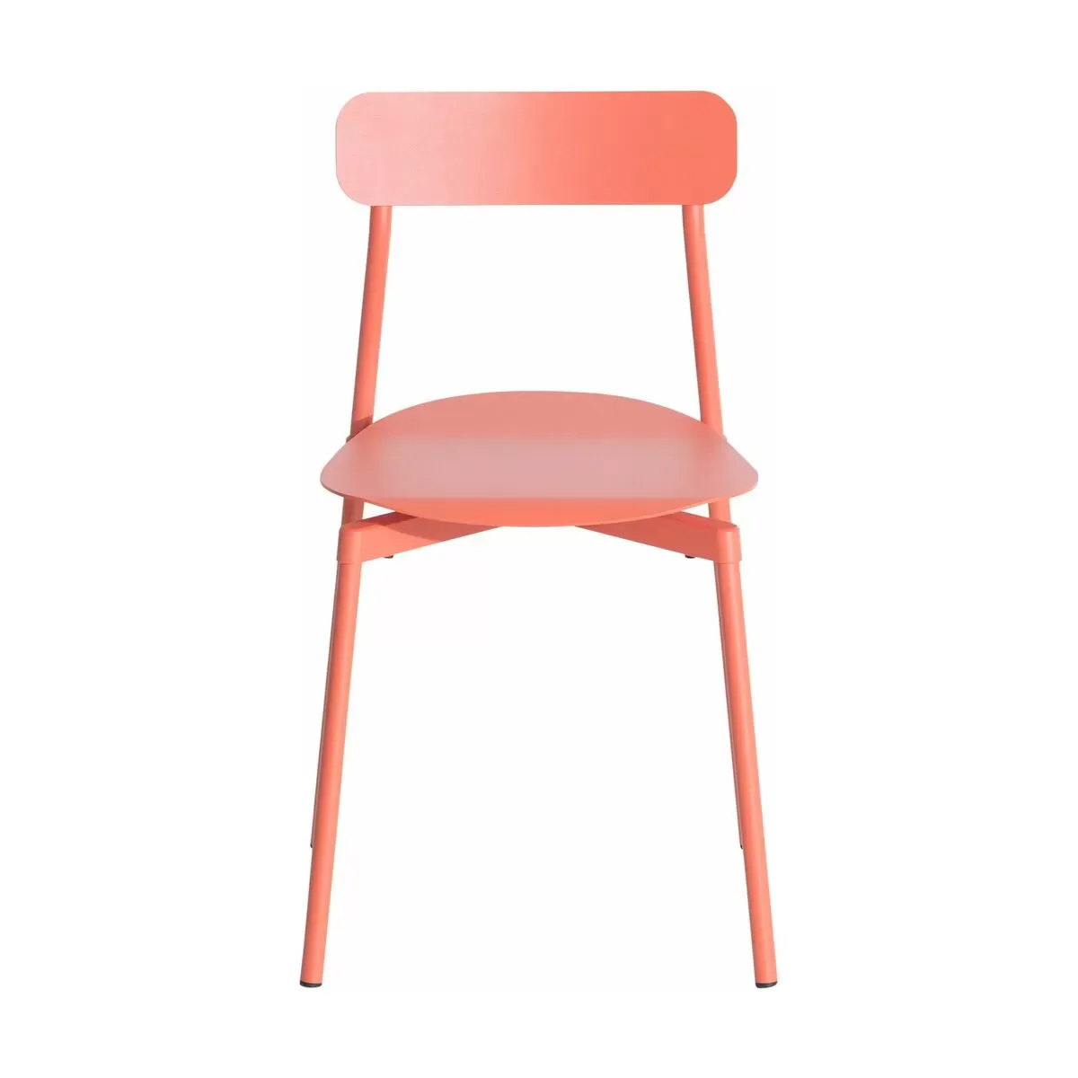 Chaise en métal corail Fromme - Petite Friture